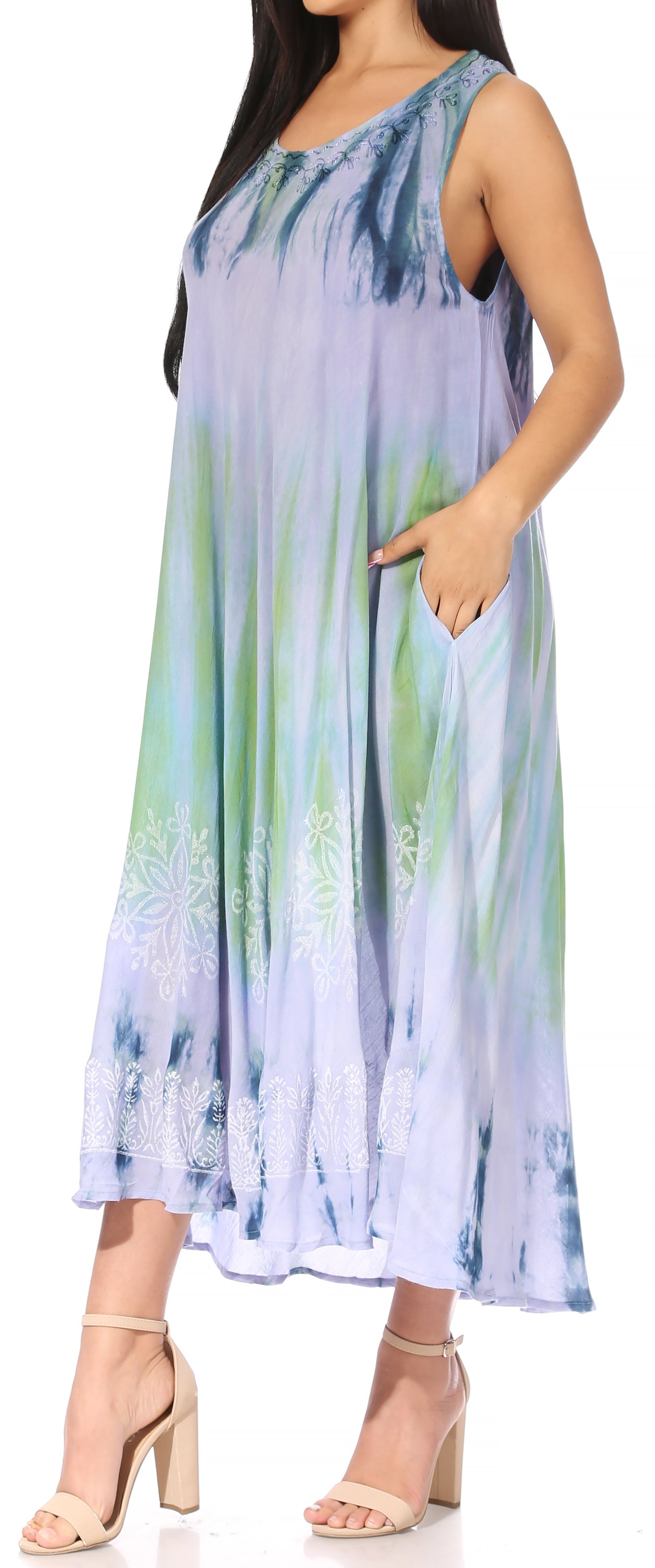 Sakkas - Liza Sleeveless Maxi Caftan
