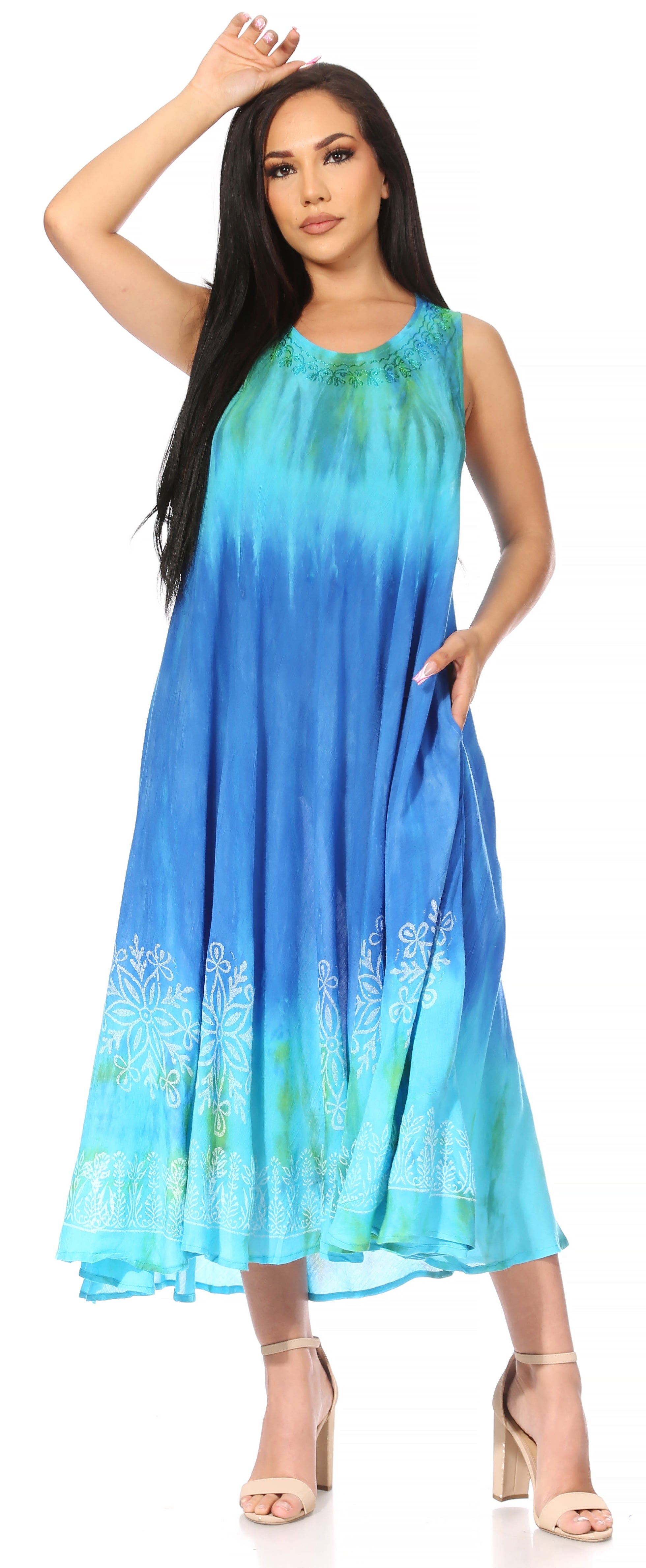 Sakkas - Liza Sleeveless Maxi Caftan