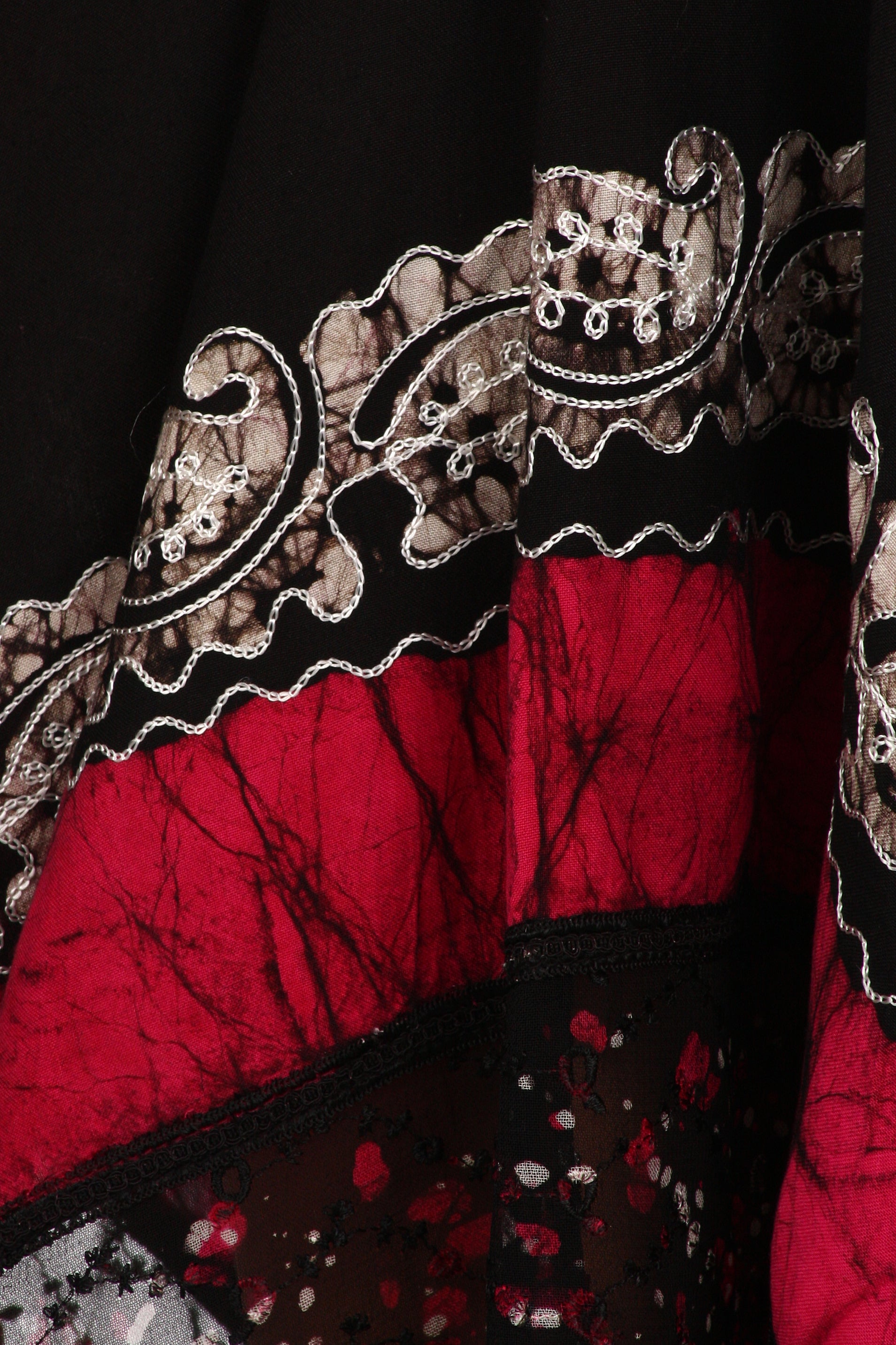 Sakkas - Aphrodite Embroidered Batik Dress
