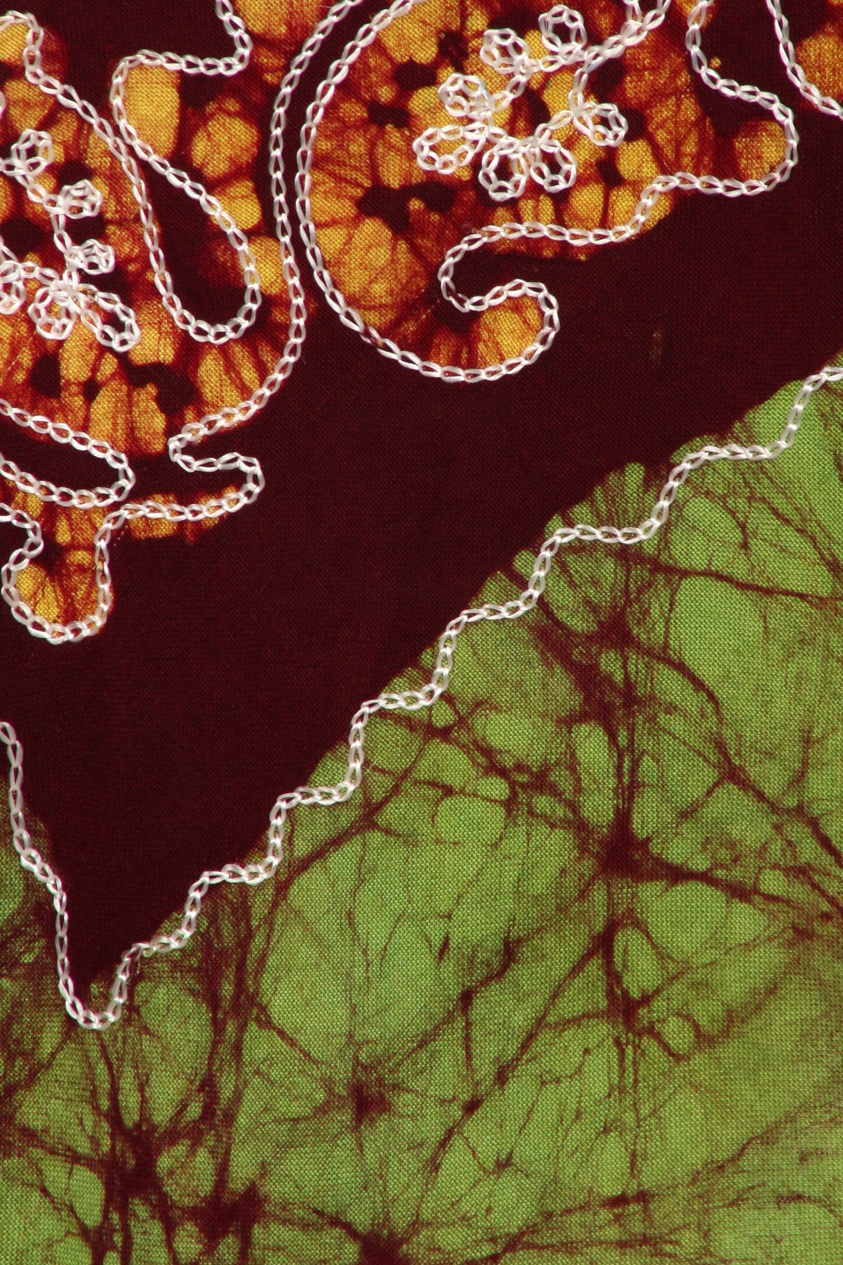 Sakkas - Aphrodite Embroidered Batik Dress