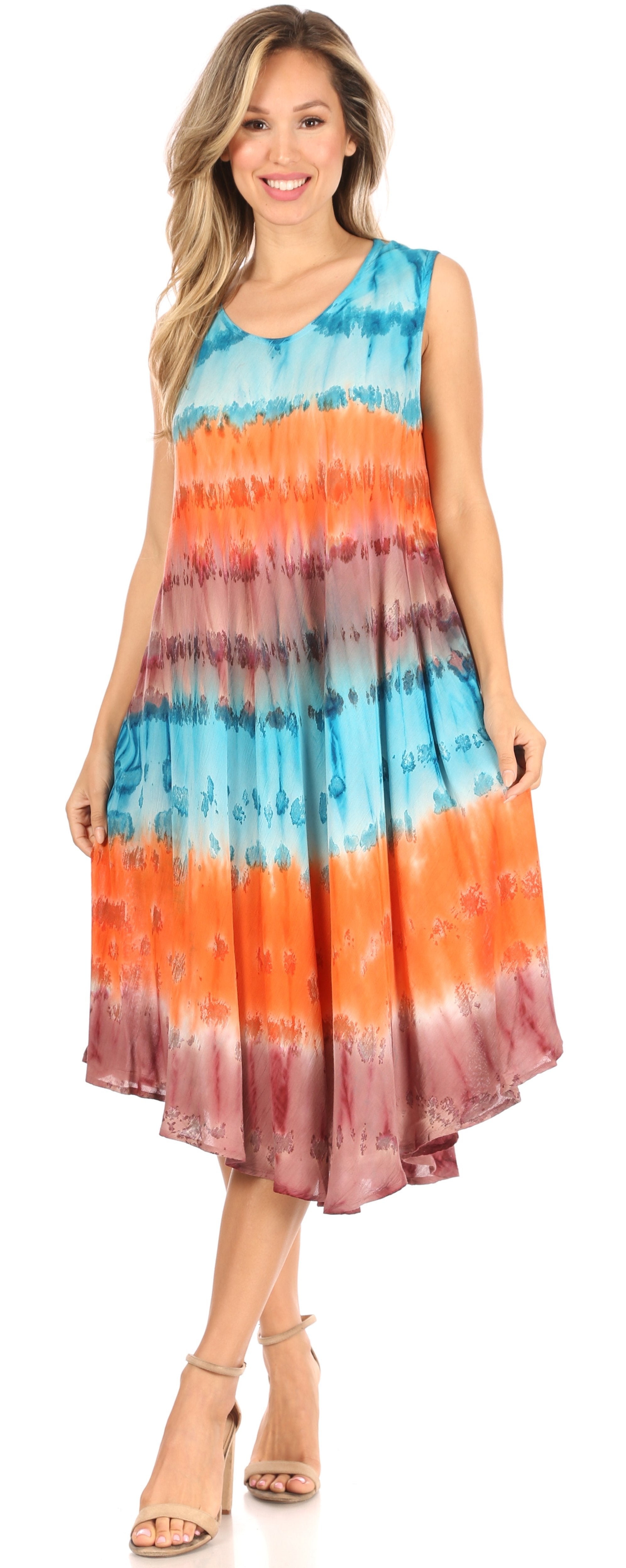 Sakkas - Desert Sun Caftan Dress / Cover Up
