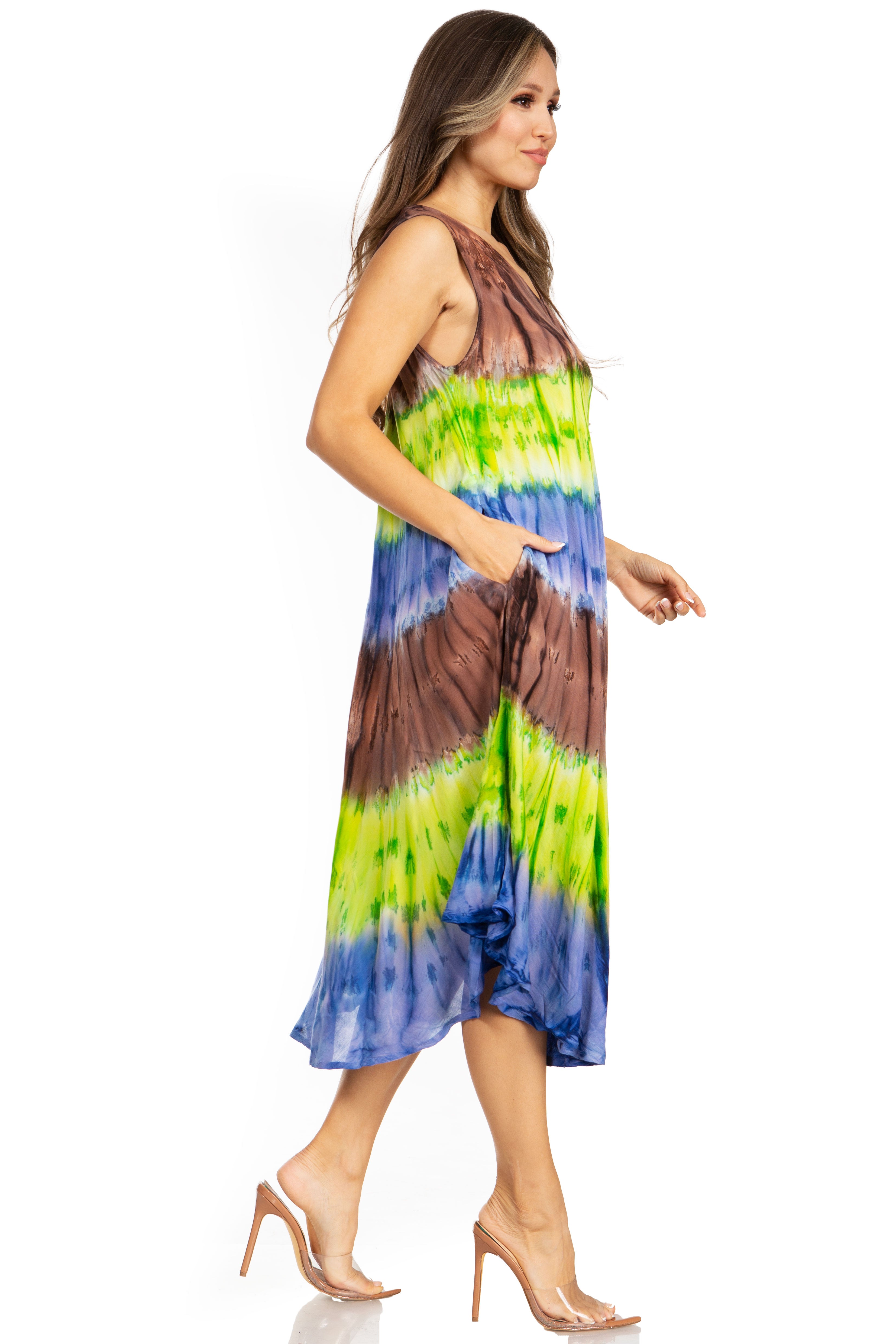 Sakkas - Desert Sun Caftan Dress / Cover Up
