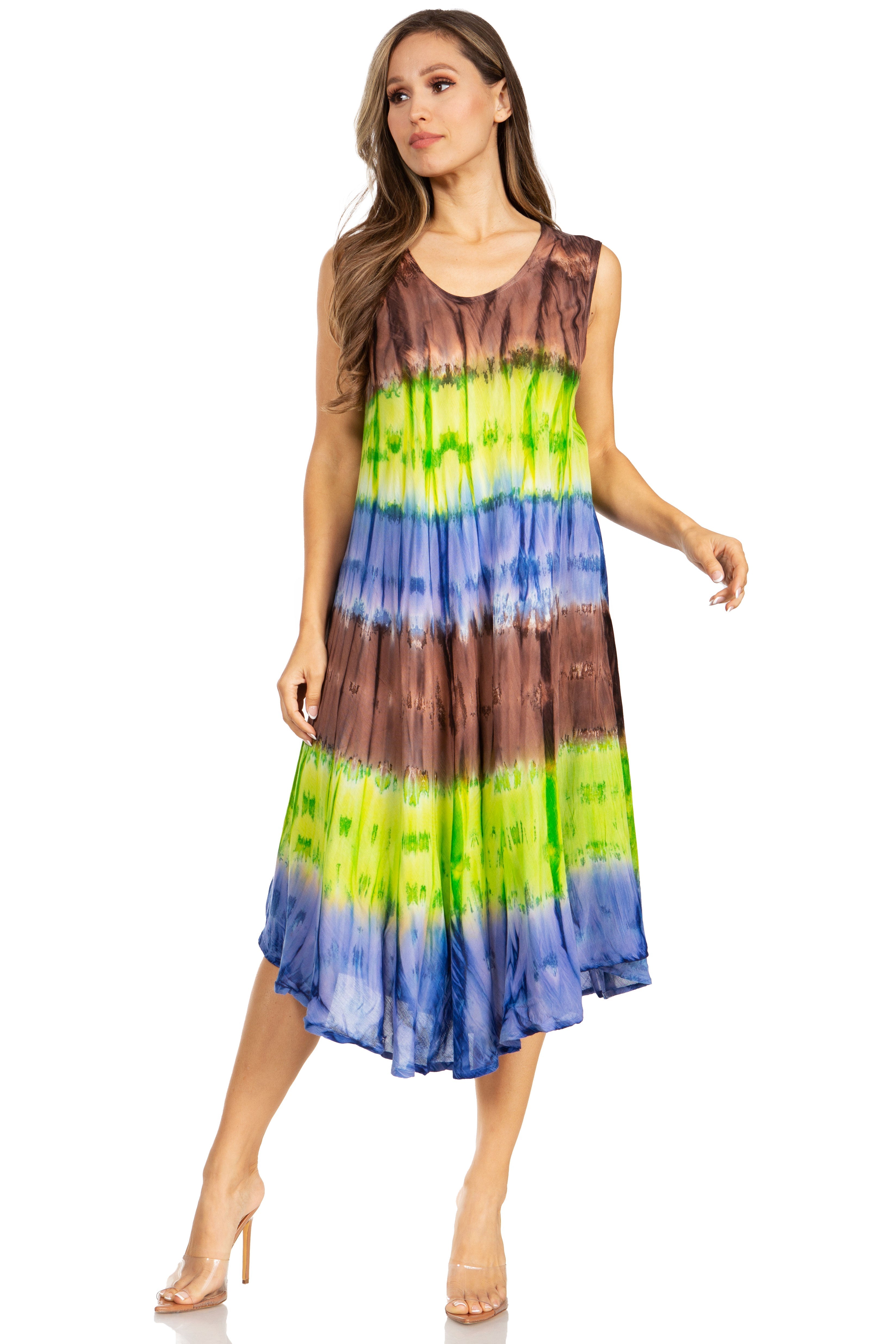 Sakkas - Desert Sun Caftan Dress / Cover Up