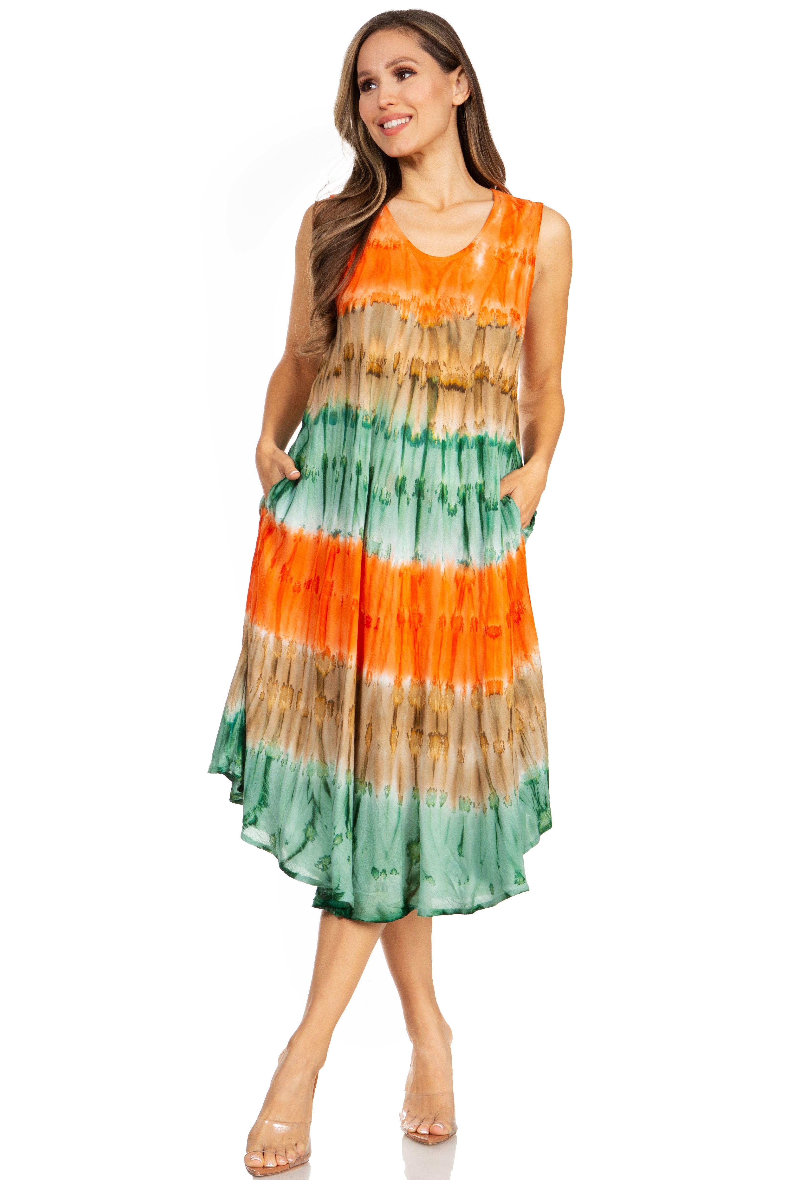Sakkas - Desert Sun Caftan Dress / Cover Up