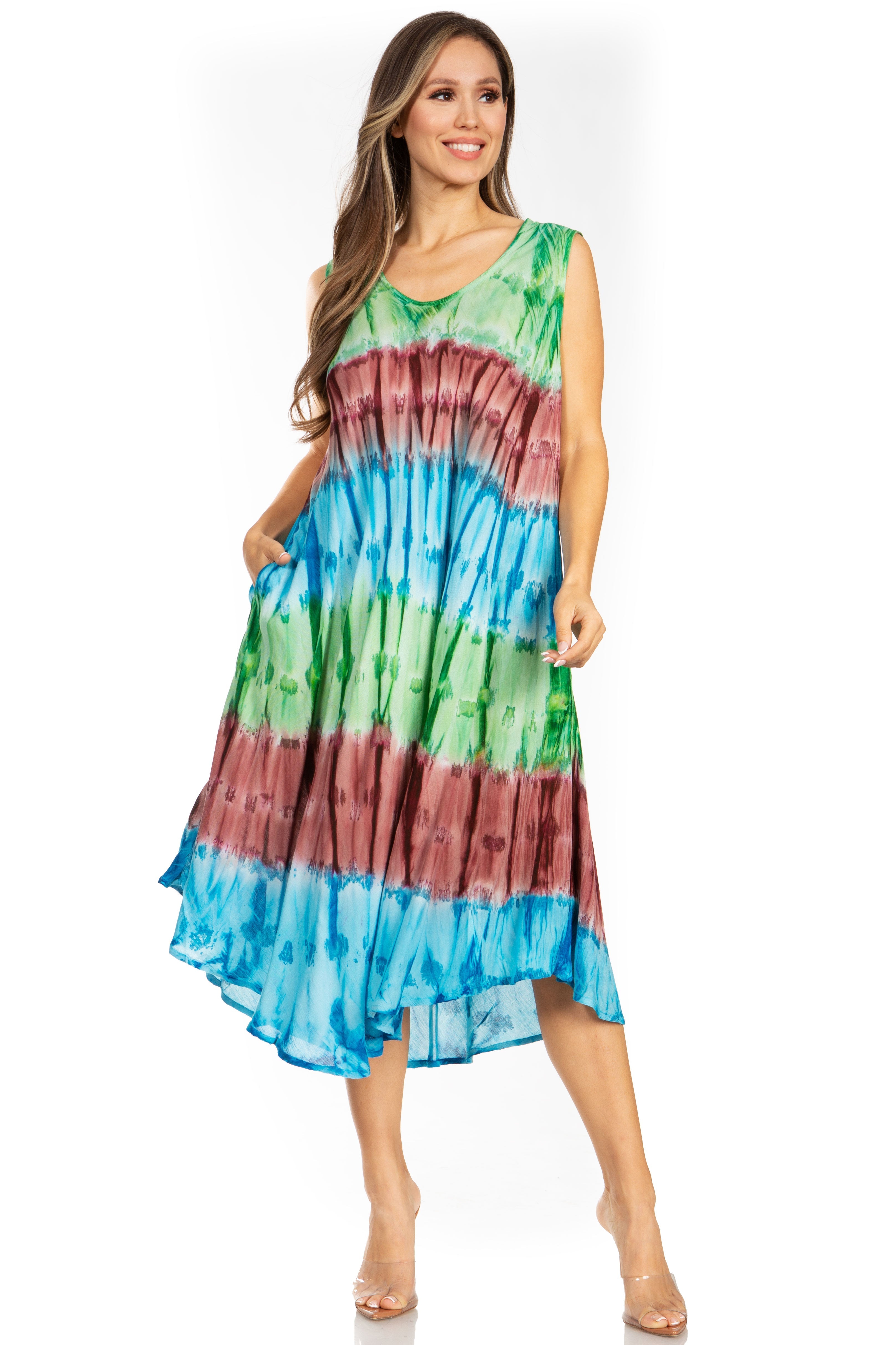 Sakkas - Desert Sun Caftan Dress / Cover Up