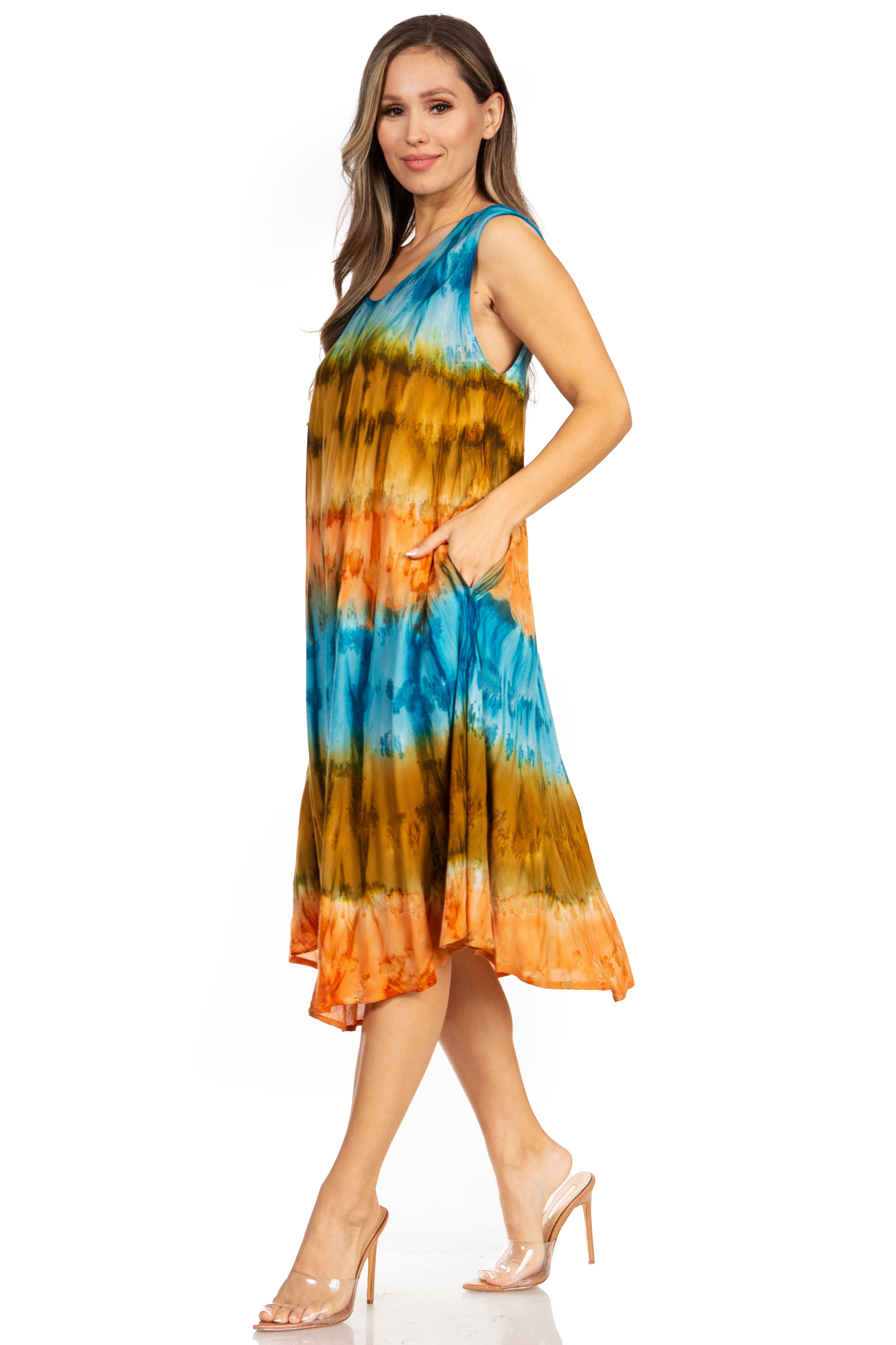 Sakkas - Desert Sun Caftan Dress / Cover Up