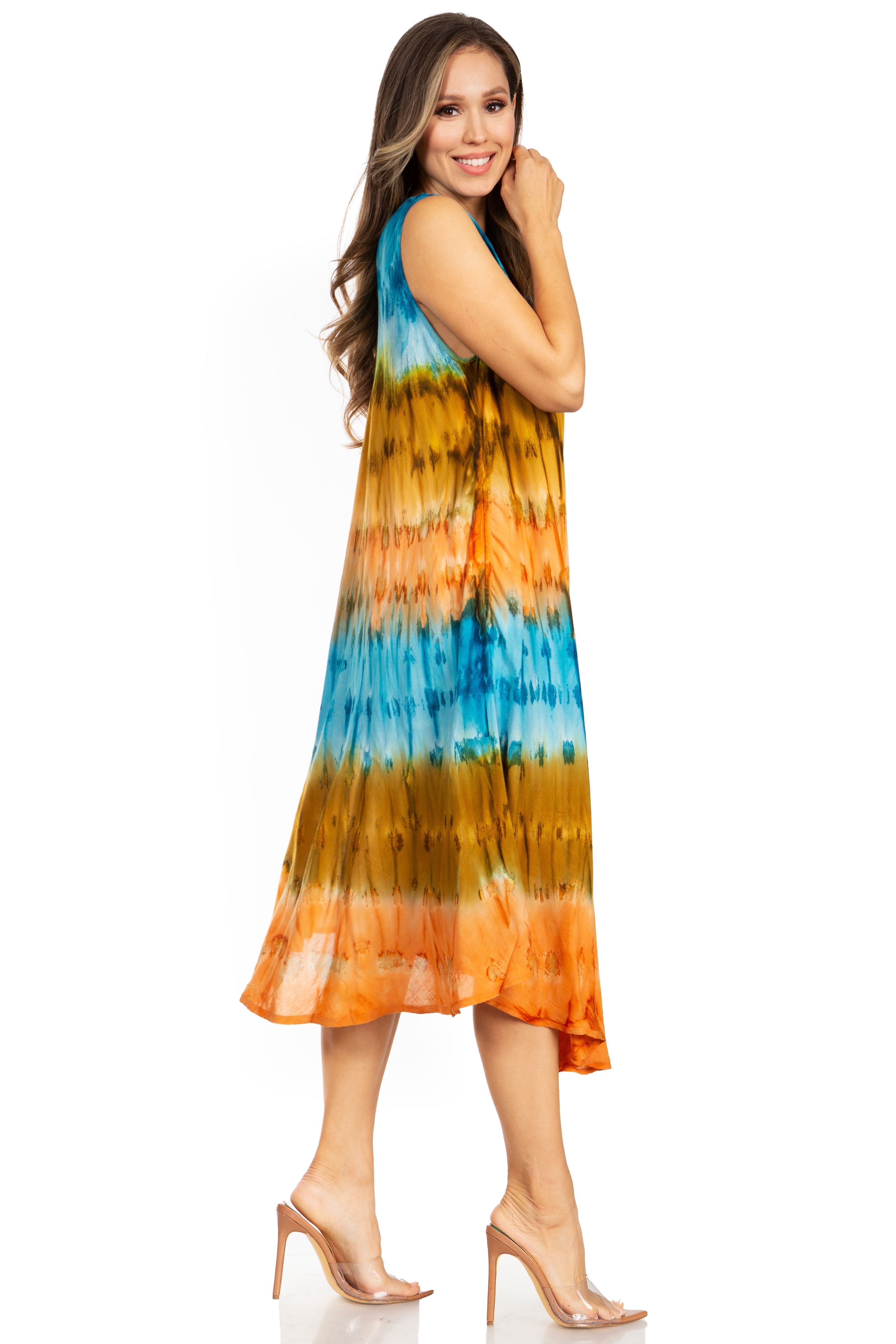 Sakkas - Desert Sun Caftan Dress / Cover Up