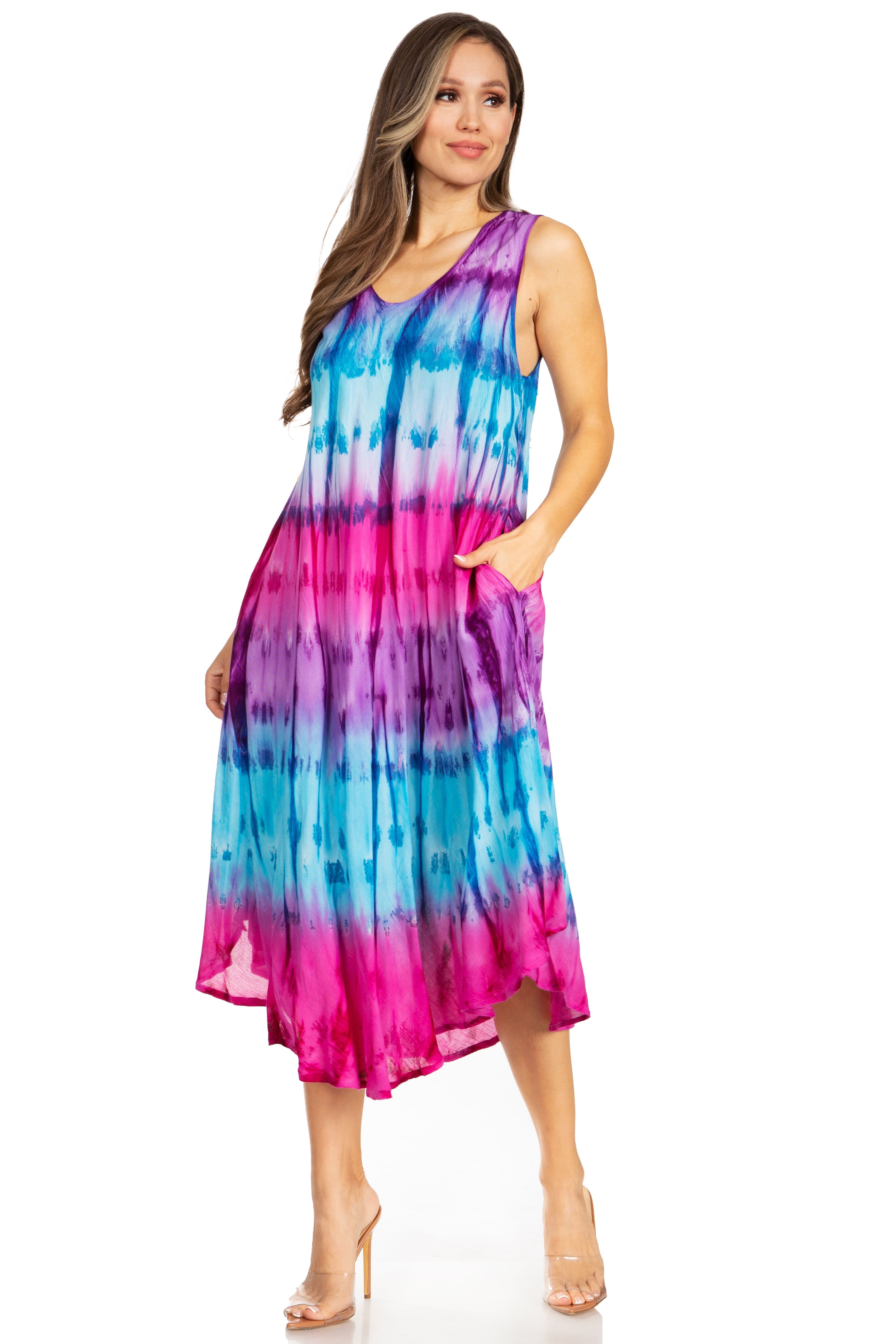 Sakkas - Desert Sun Caftan Dress / Cover Up