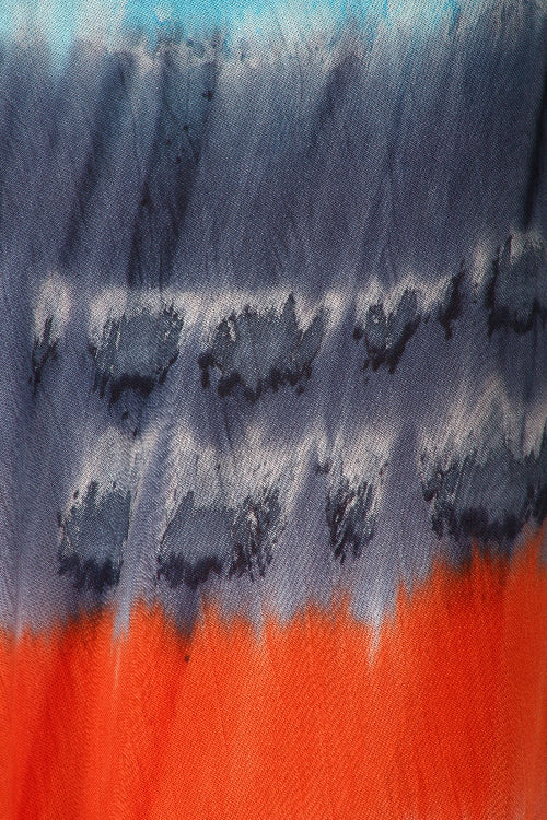 Abstract pattern with blue and orange colors