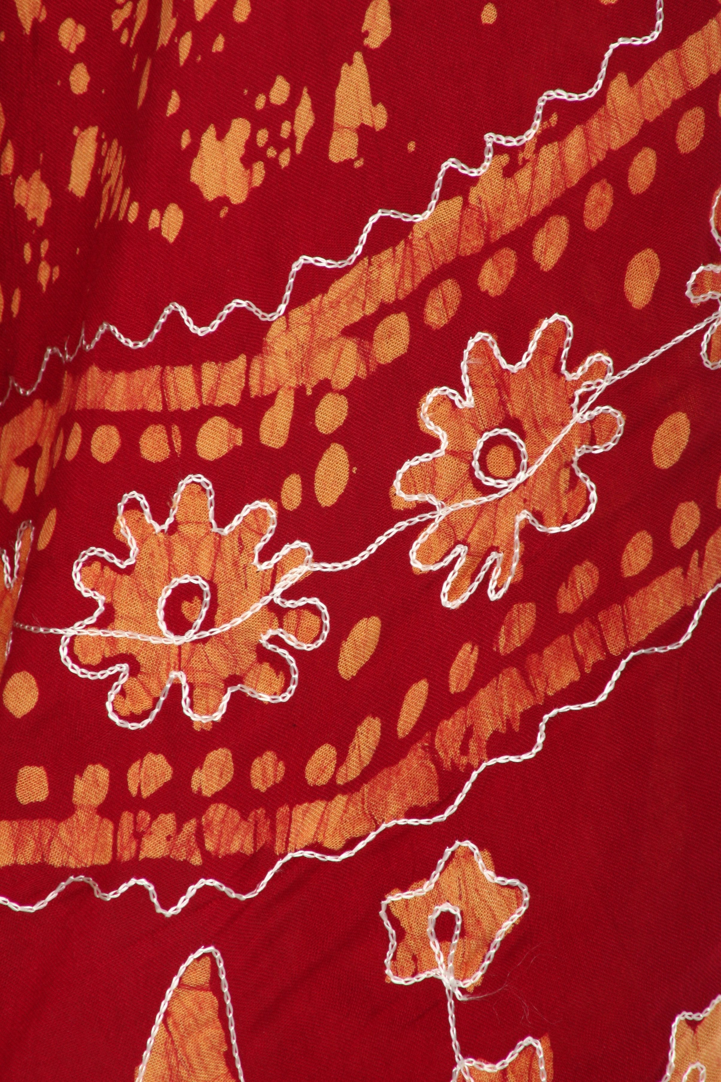 Sakkas - Moon and Stars Batik Caftan Tank Dress / Cover Up