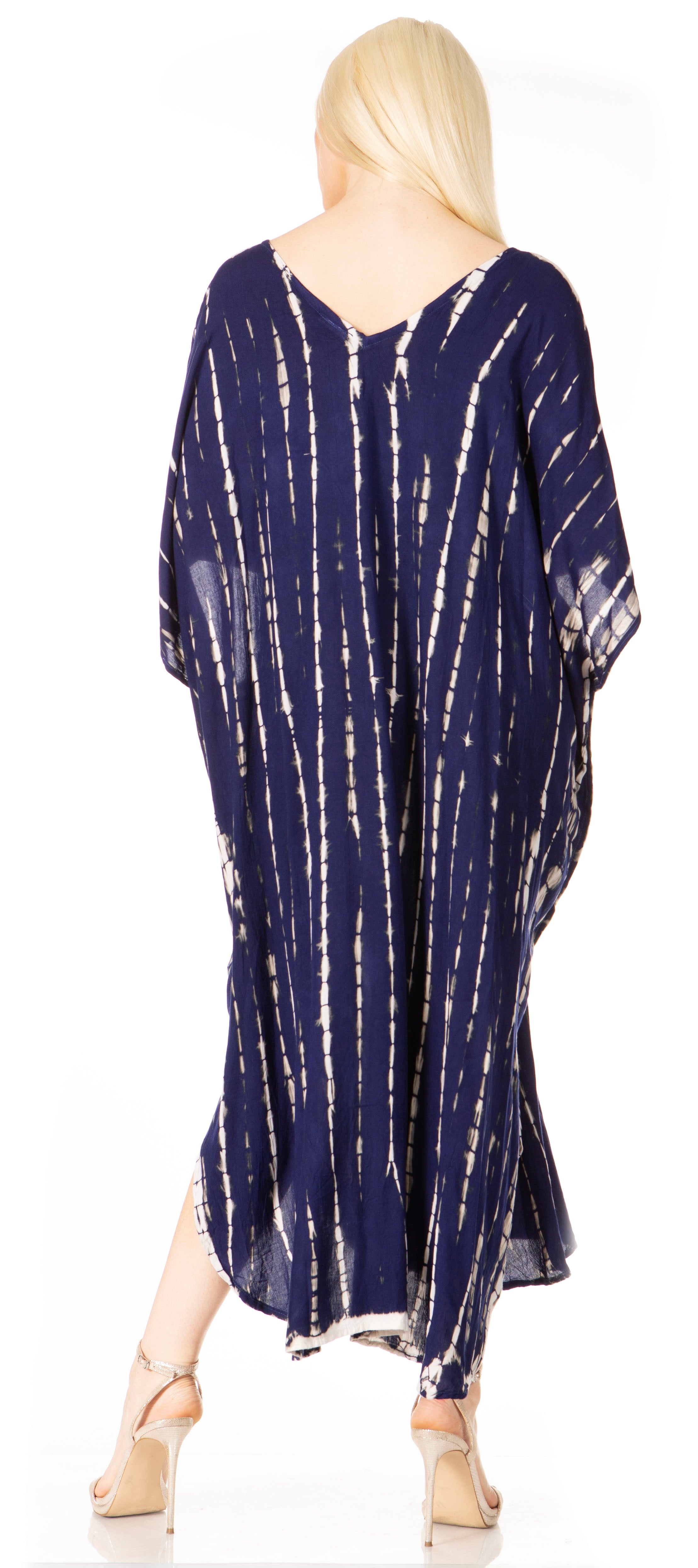 Sakkas - Maitte V-Neck Printed Kaftan