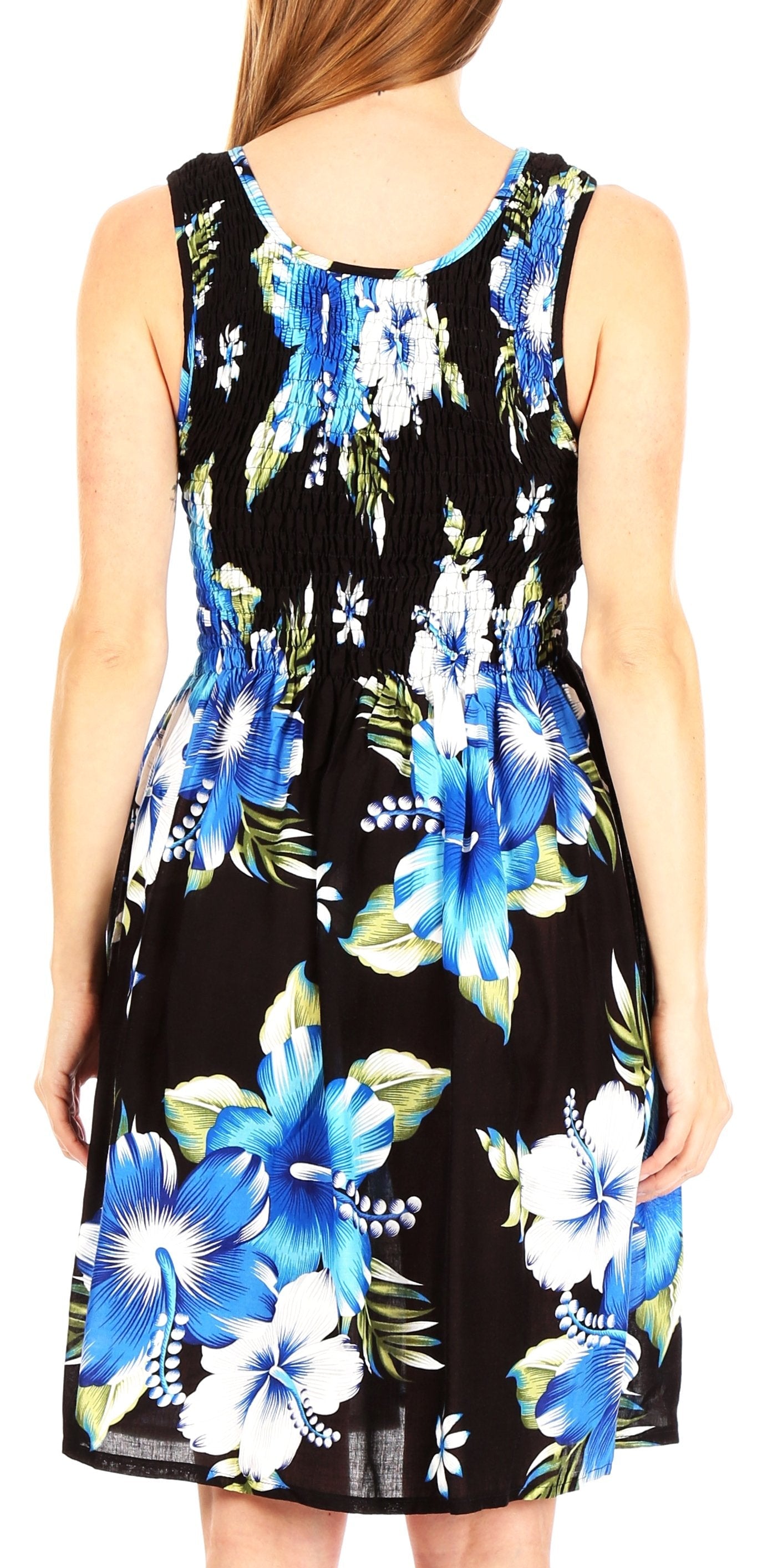 Sakkas - Murni Cocktail Elastic Stretchy Floral Print Dress