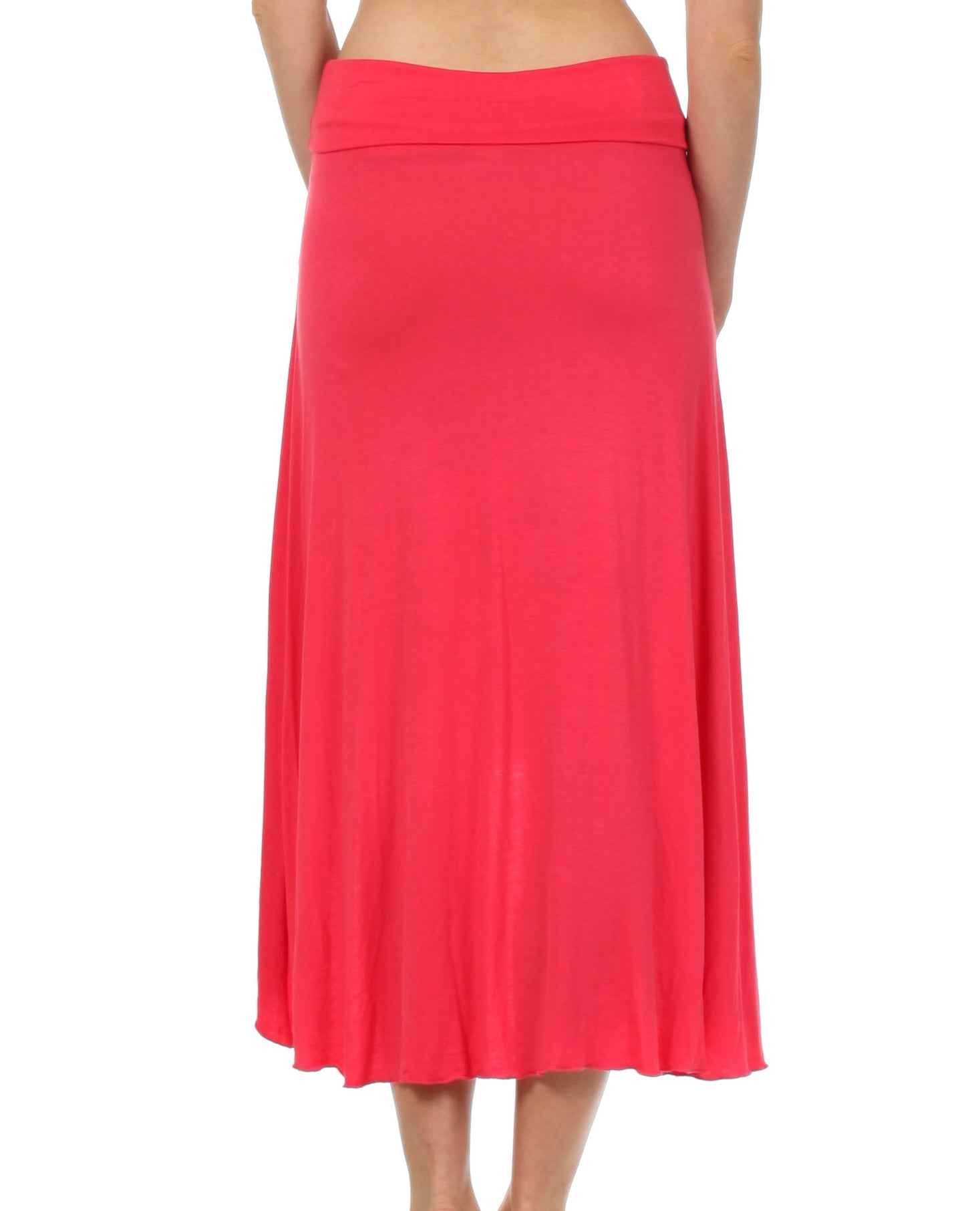 Sakkas - Soft Jersey Feel Solid Color Strapless High Low Dress / Skirt