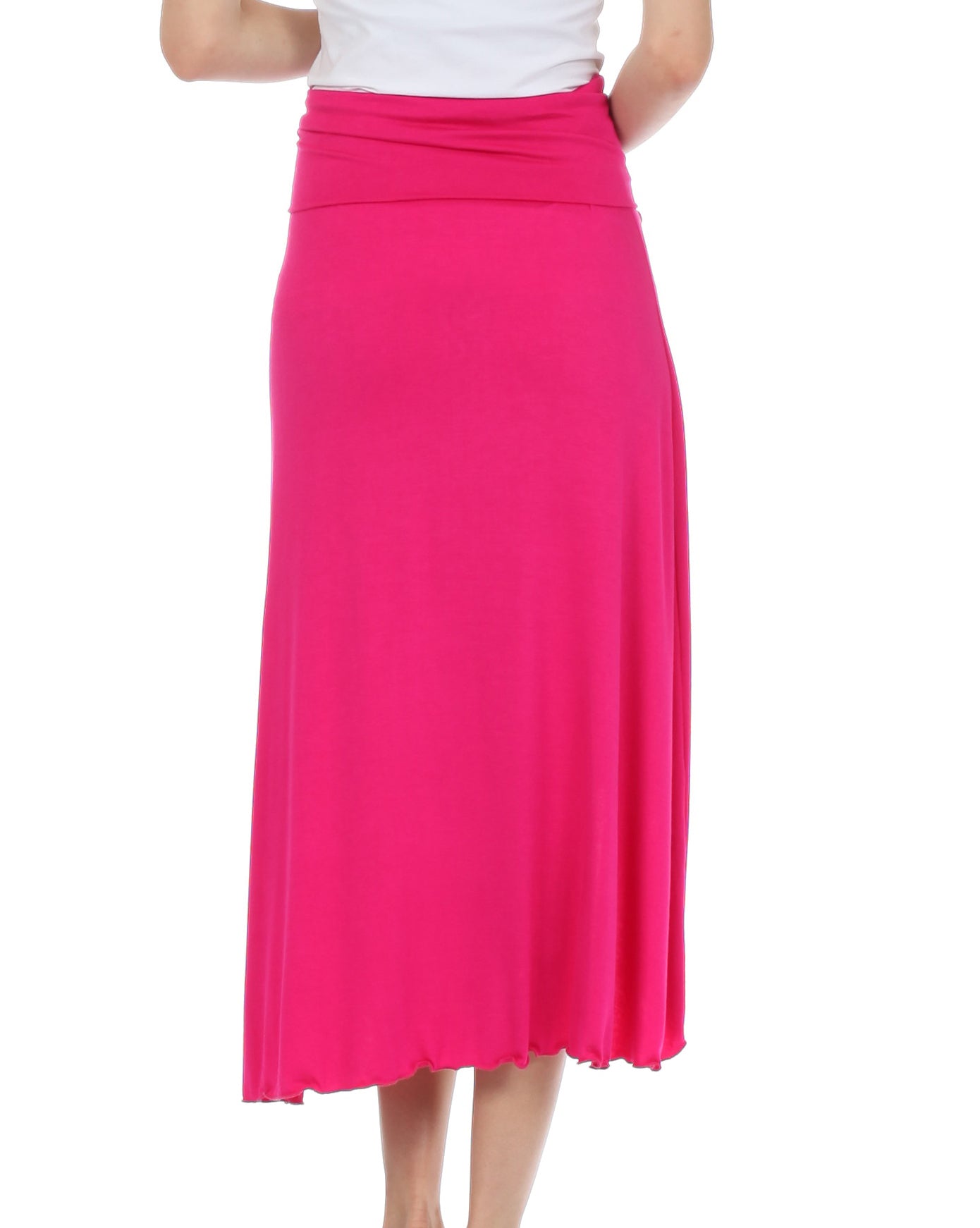Sakkas - Soft Jersey Feel Solid Color Strapless High Low Dress / Skirt
