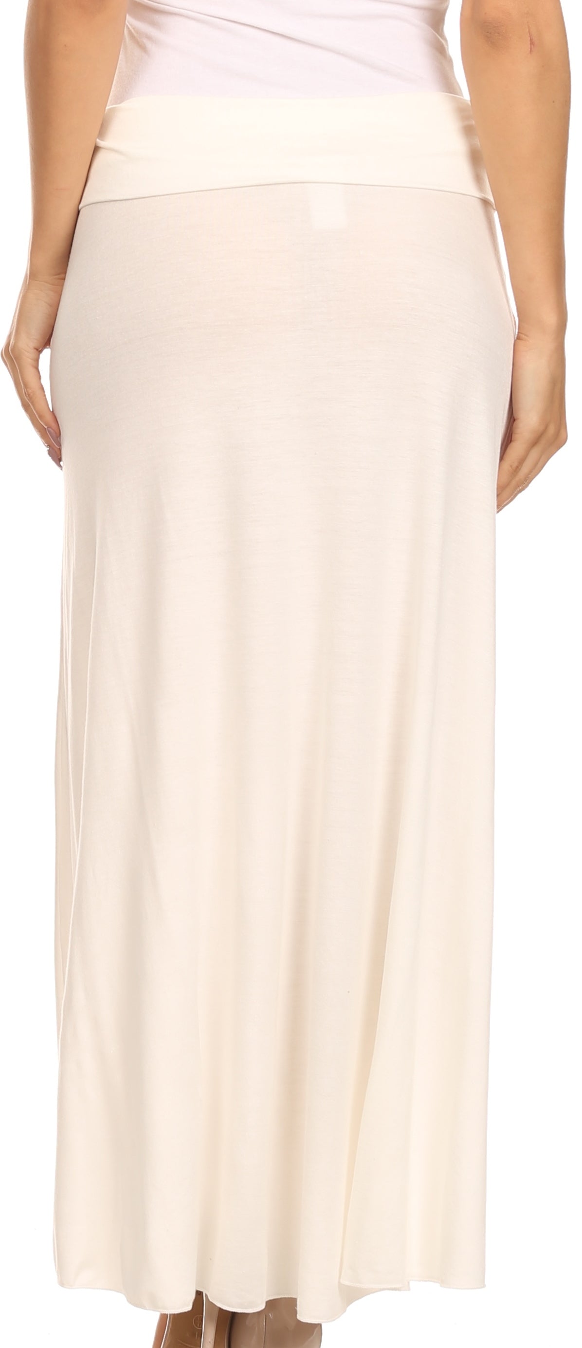 Sakkas - Soft Jersey Feel Solid Color Strapless High Low Dress / Skirt