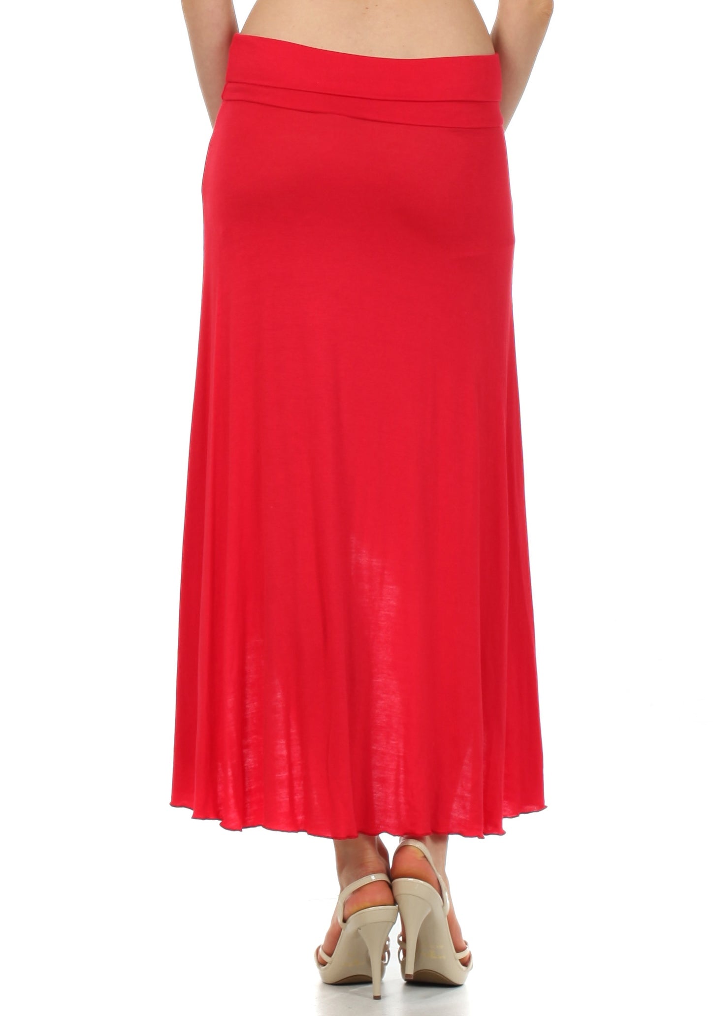 Sakkas - Soft Jersey Feel Solid Color Strapless High Low Dress / Skirt