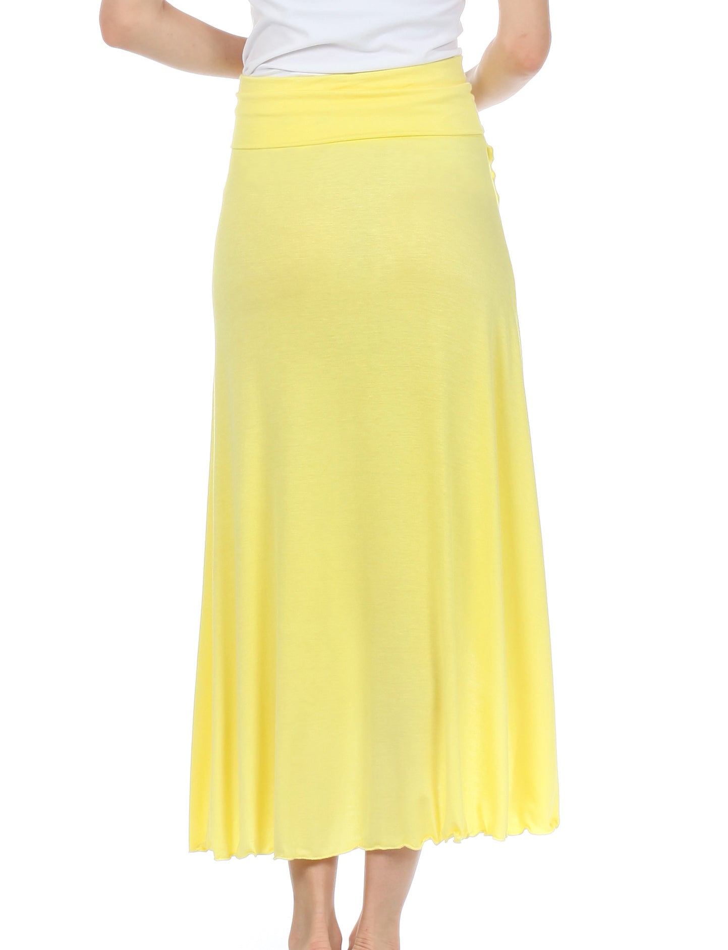 Sakkas - Soft Jersey Feel Solid Color Strapless High Low Dress / Skirt