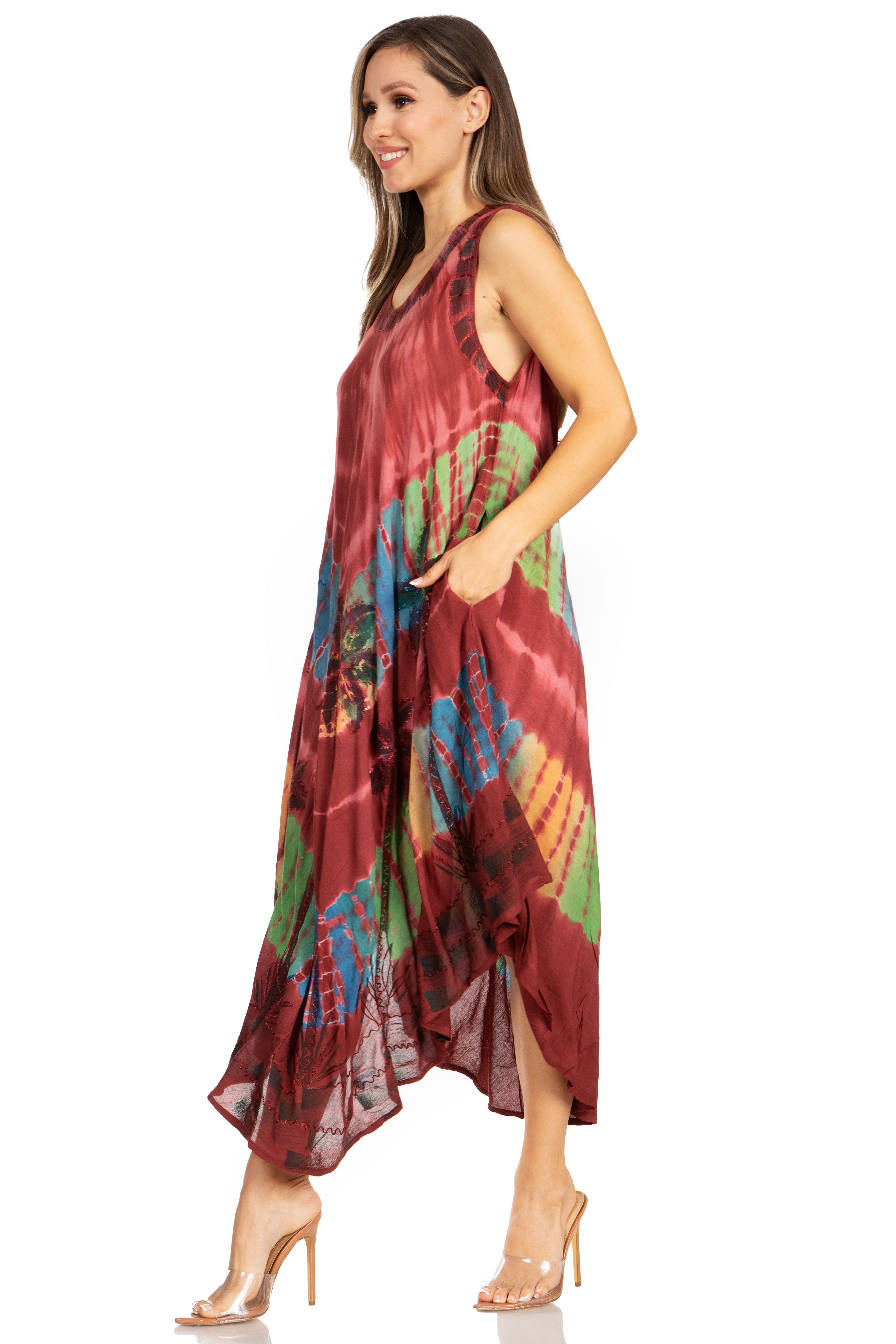 Sakkas - Tasanee Caftan Tank Dress / Cover Up