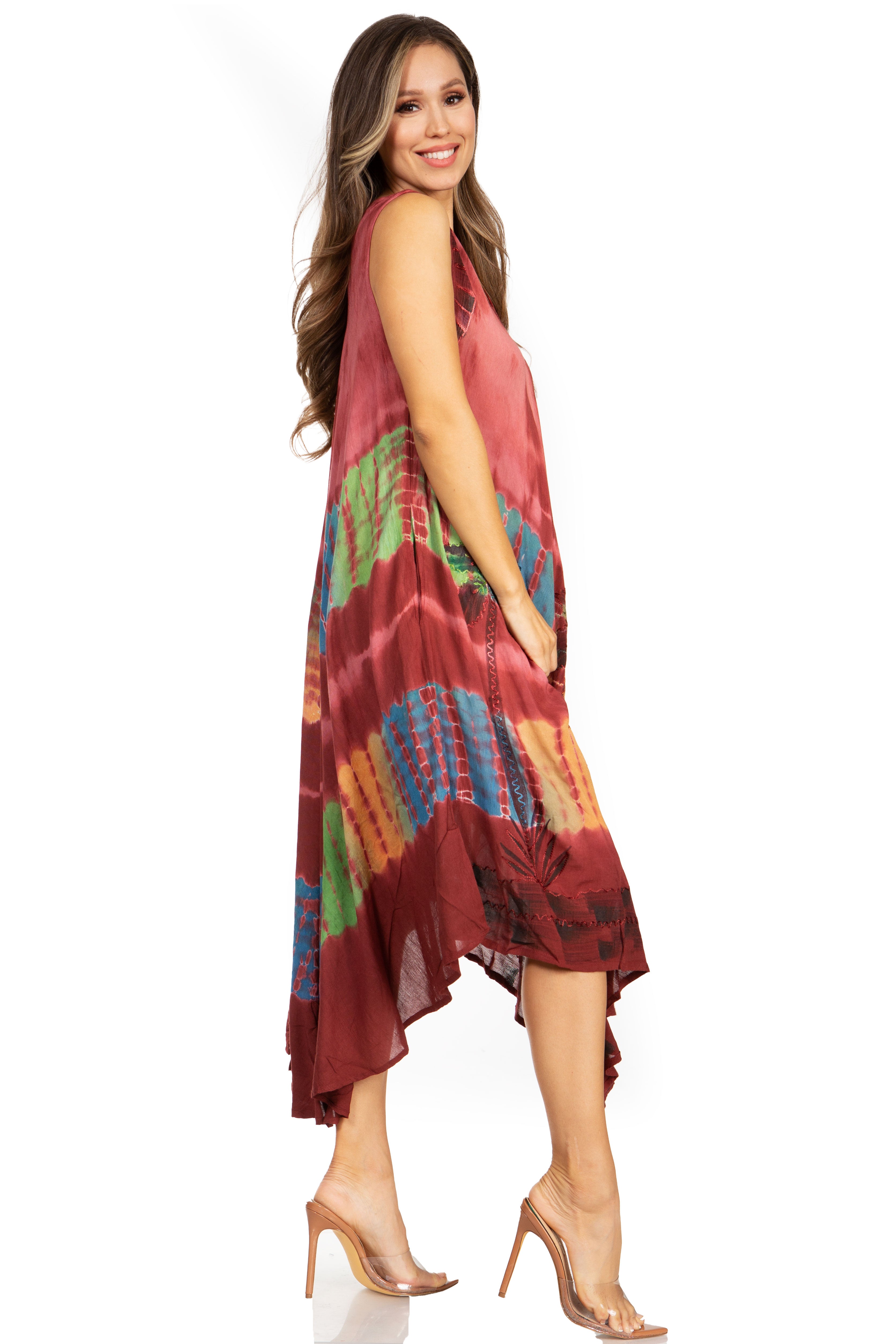 Sakkas - Tasanee Caftan Tank Dress / Cover Up