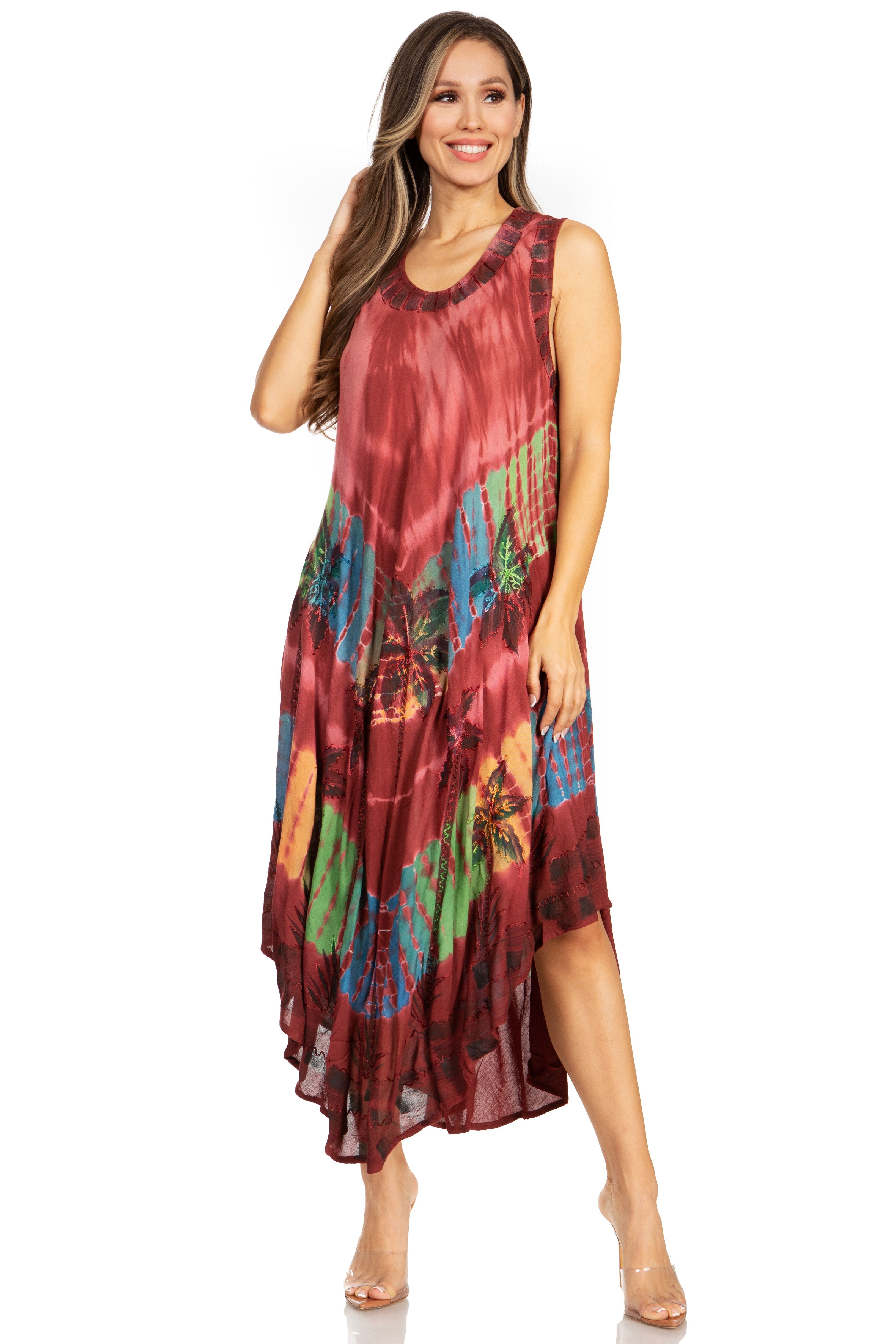 Sakkas - Tasanee Caftan Tank Dress / Cover Up