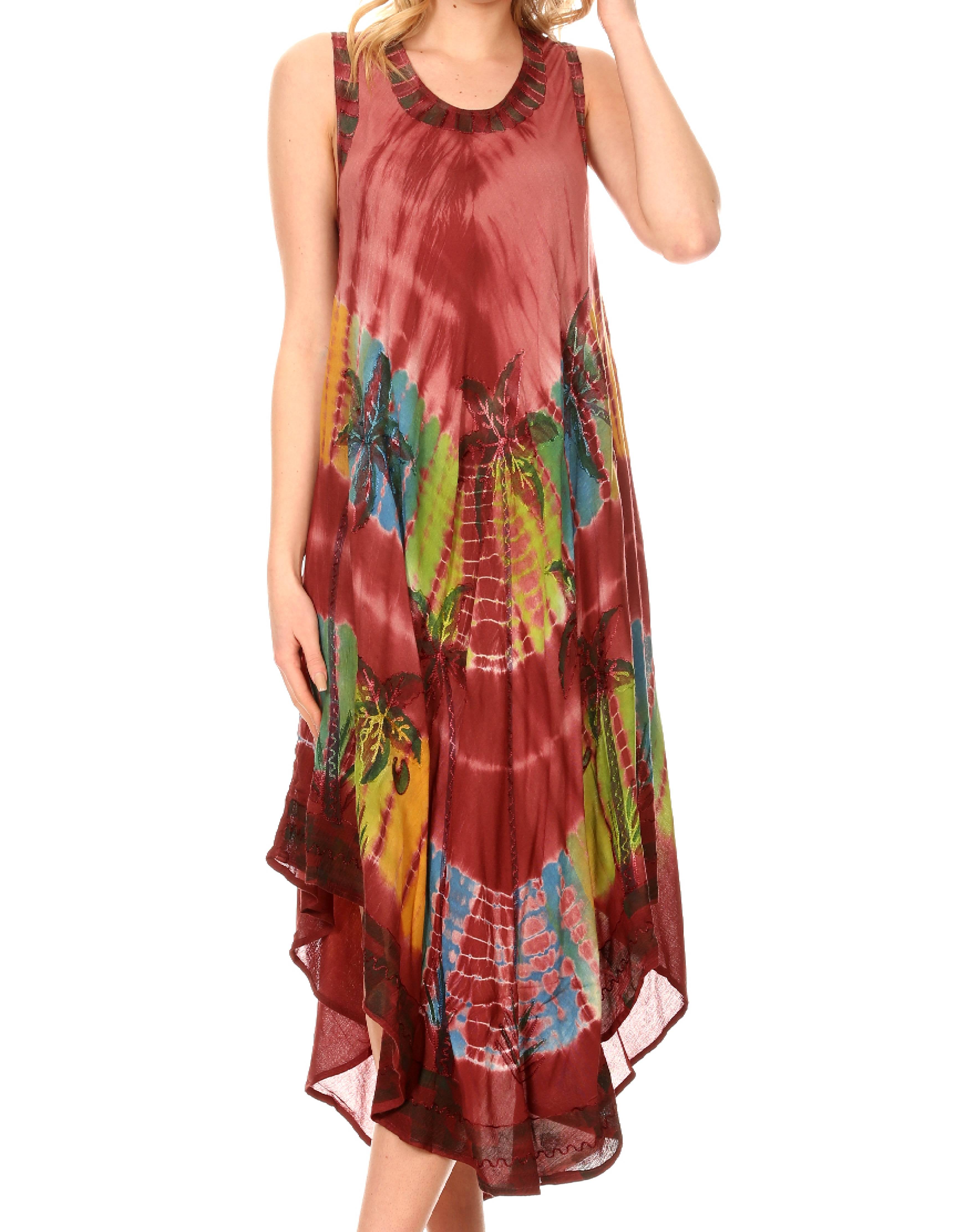 Sakkas - Tasanee Caftan Tank Dress / Cover Up