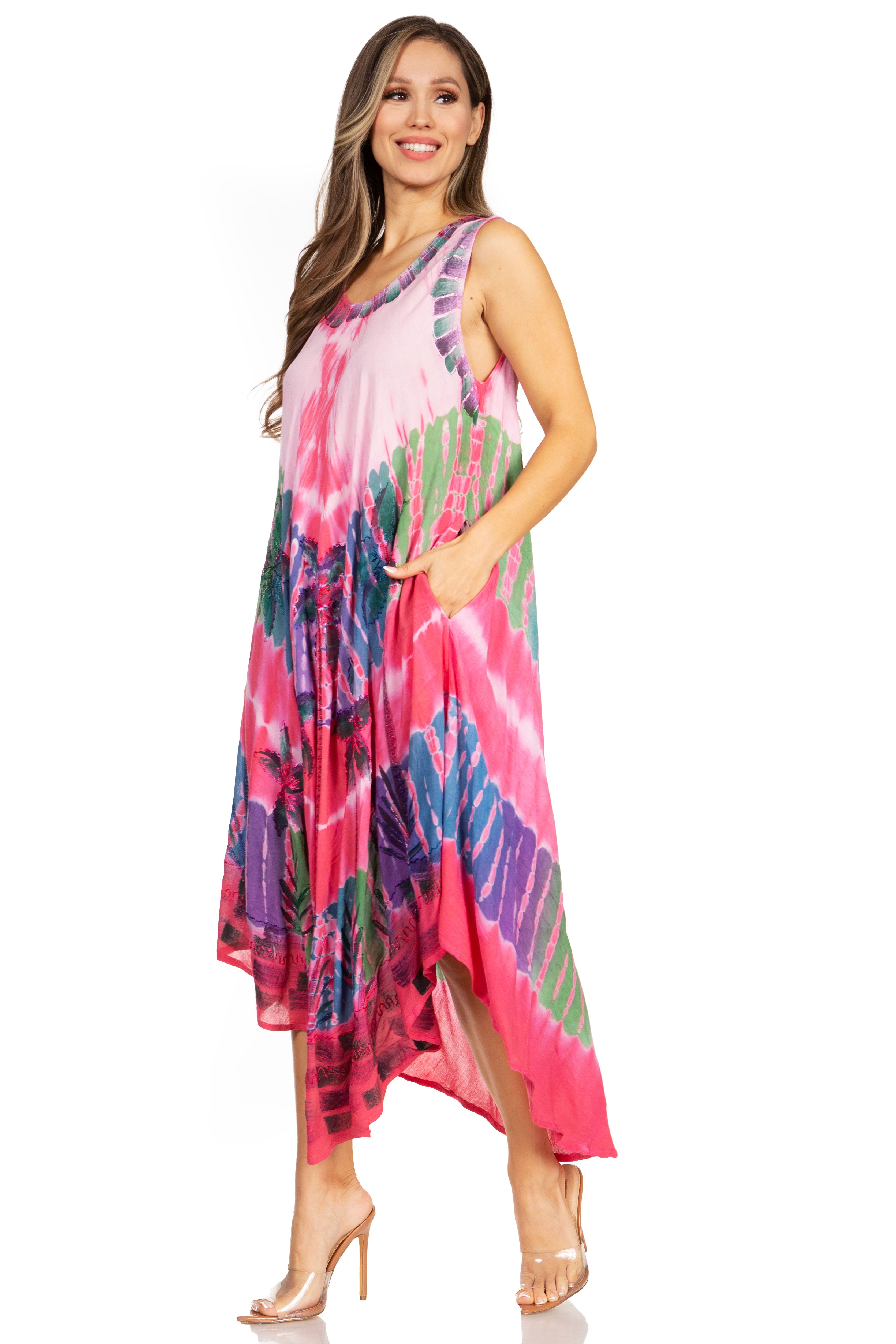 Sakkas - Tasanee Caftan Tank Dress / Cover Up