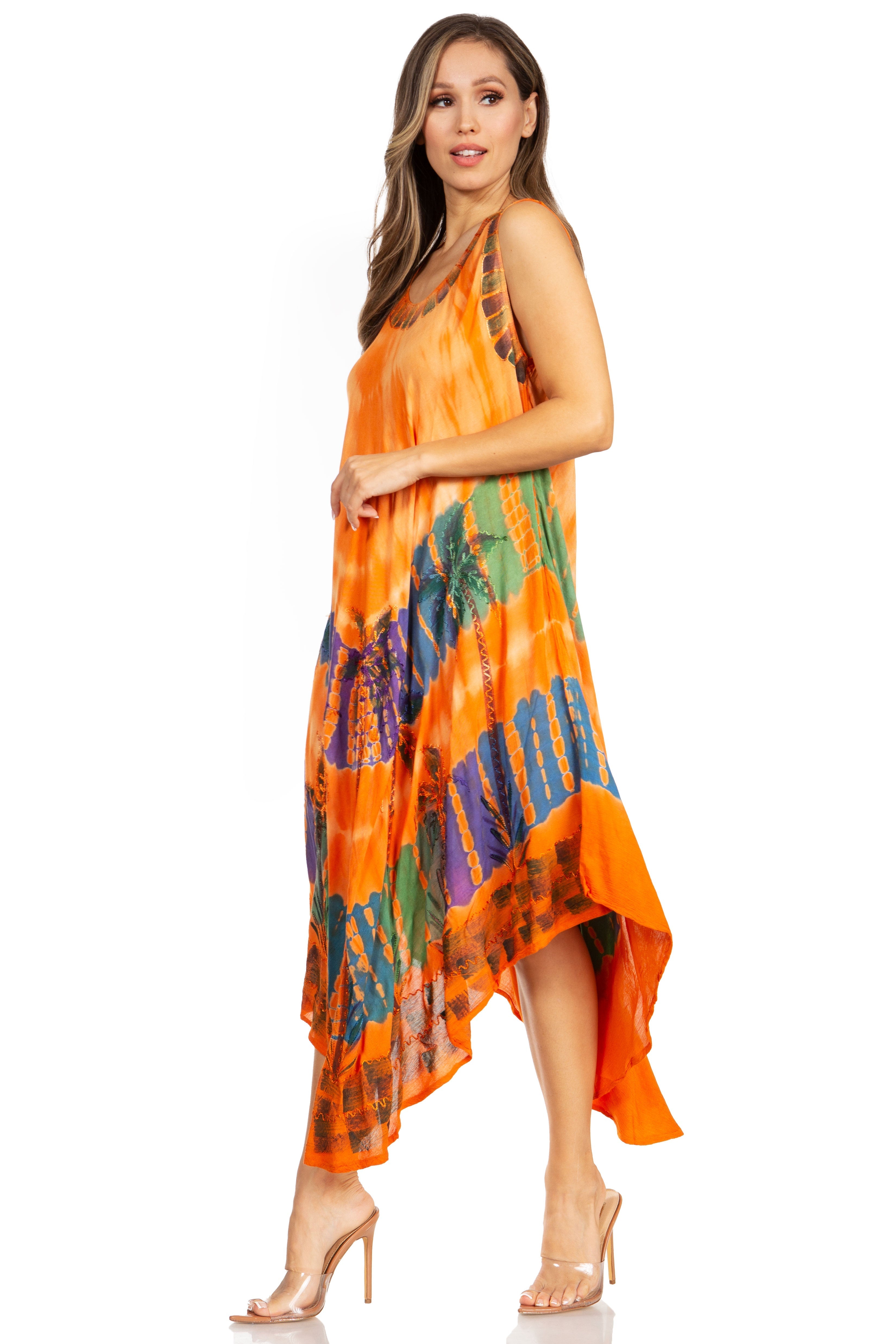 Sakkas - Tasanee Caftan Tank Dress / Cover Up