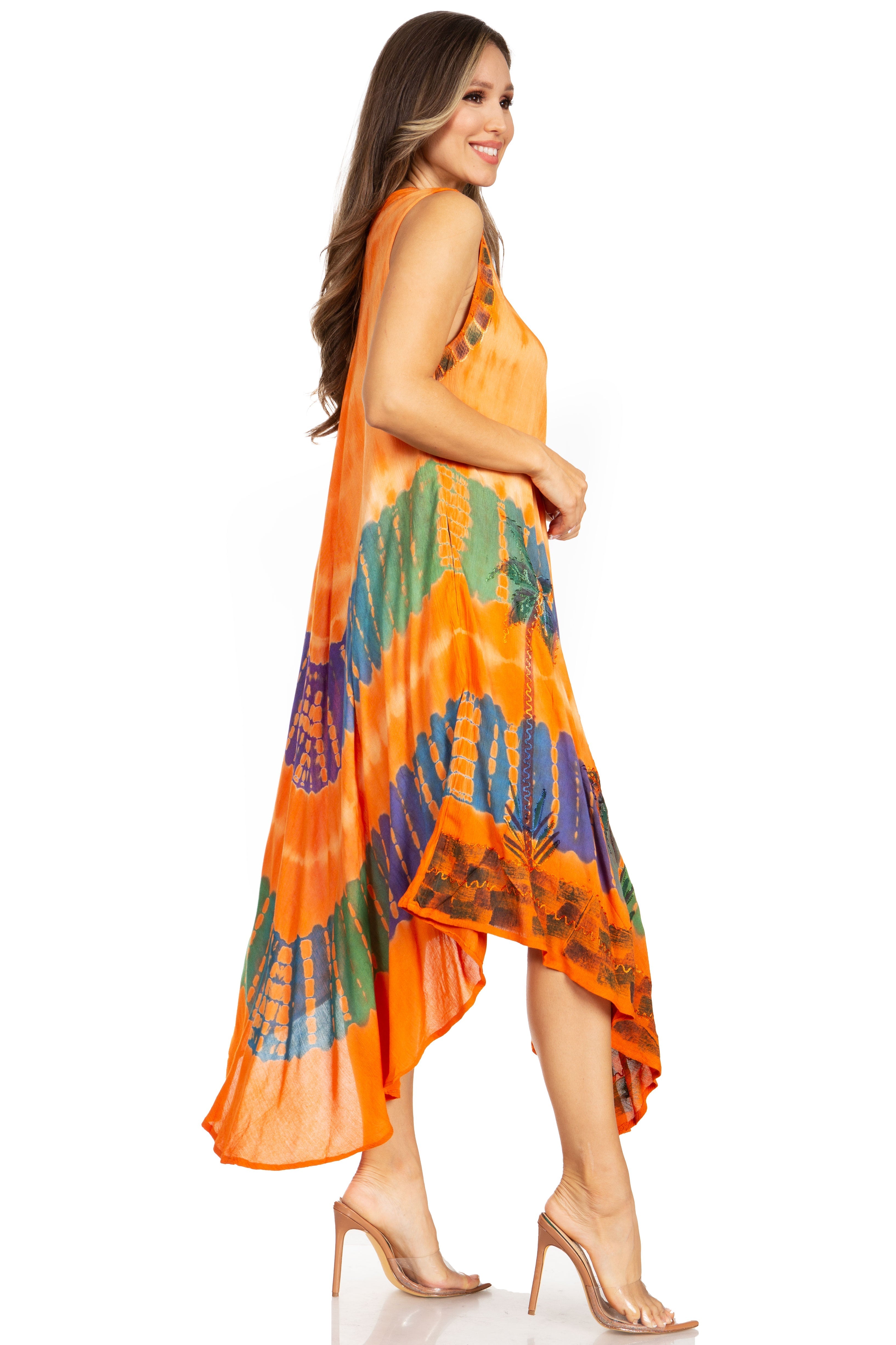 Sakkas - Tasanee Caftan Tank Dress / Cover Up