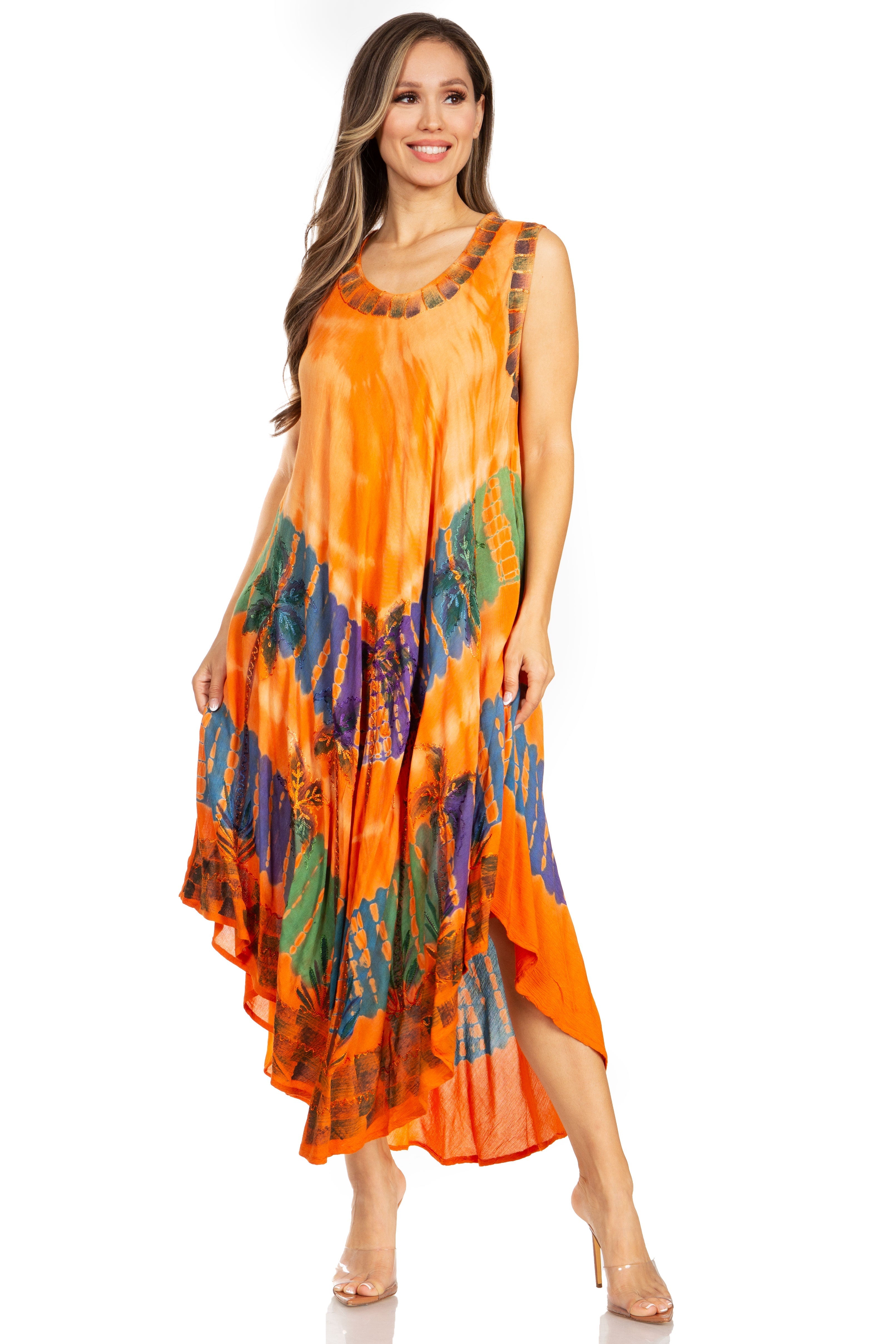 Sakkas - Tasanee Caftan Tank Dress / Cover Up