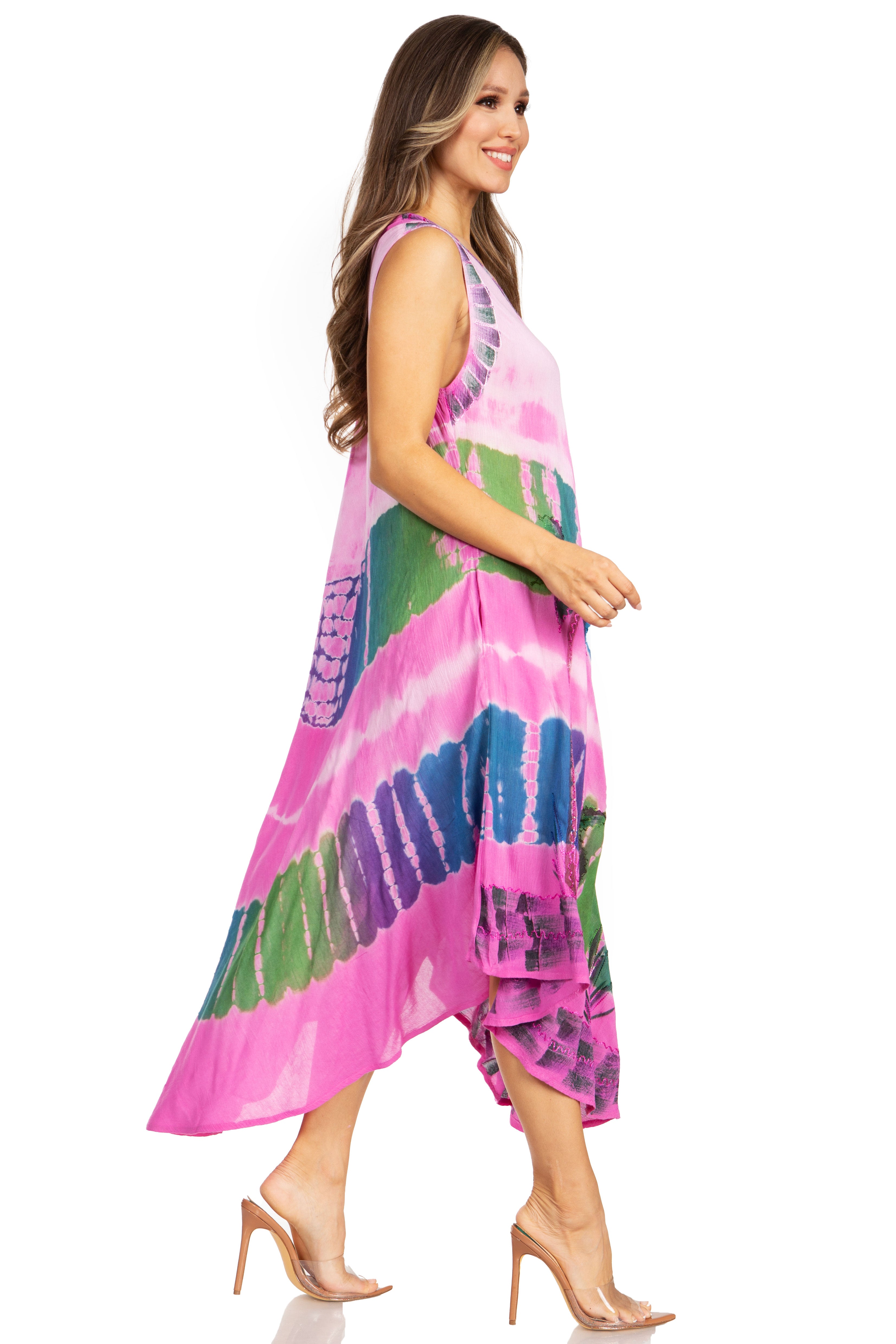 Sakkas - Tasanee Caftan Tank Dress / Cover Up