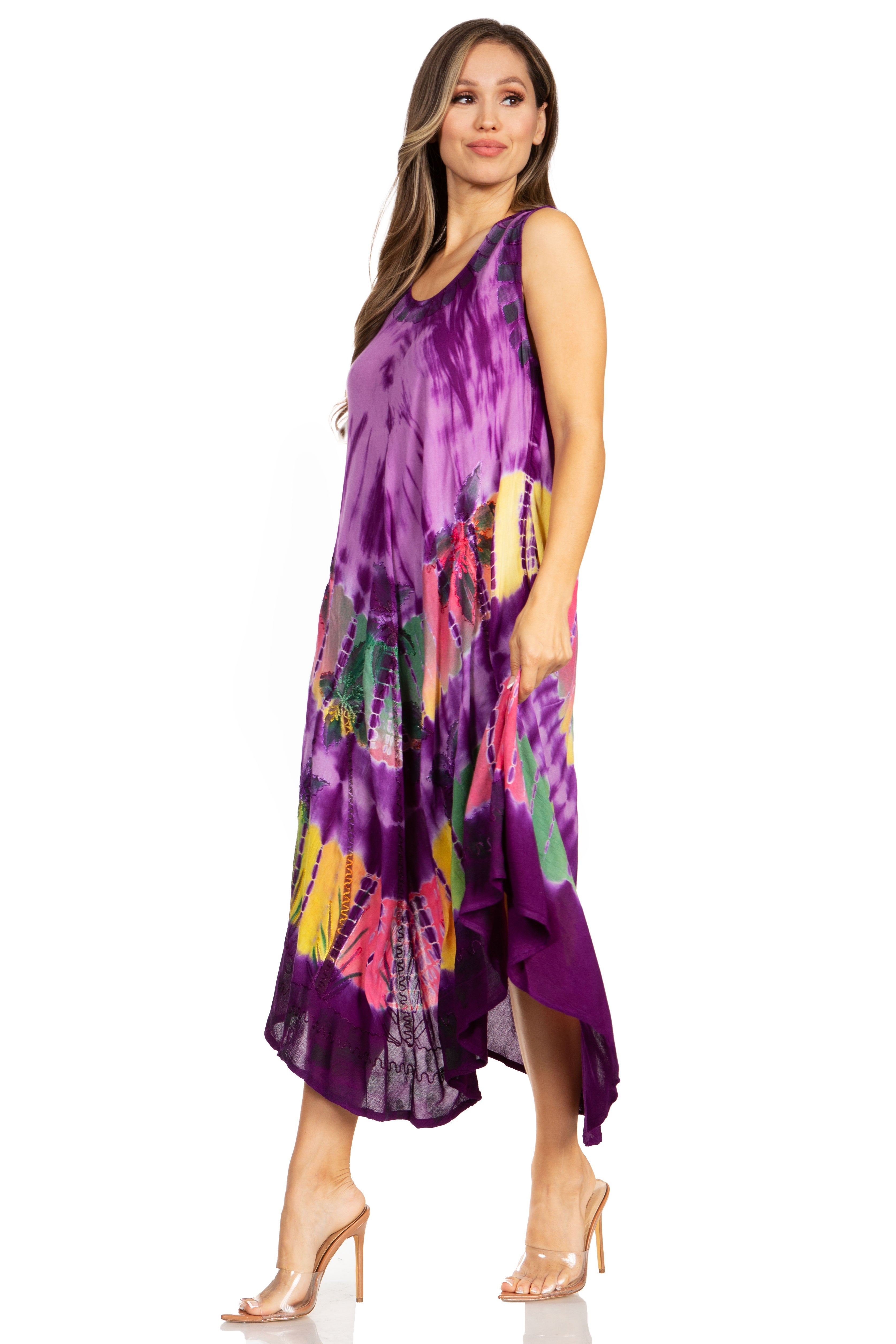 Sakkas - Tasanee Caftan Tank Dress / Cover Up