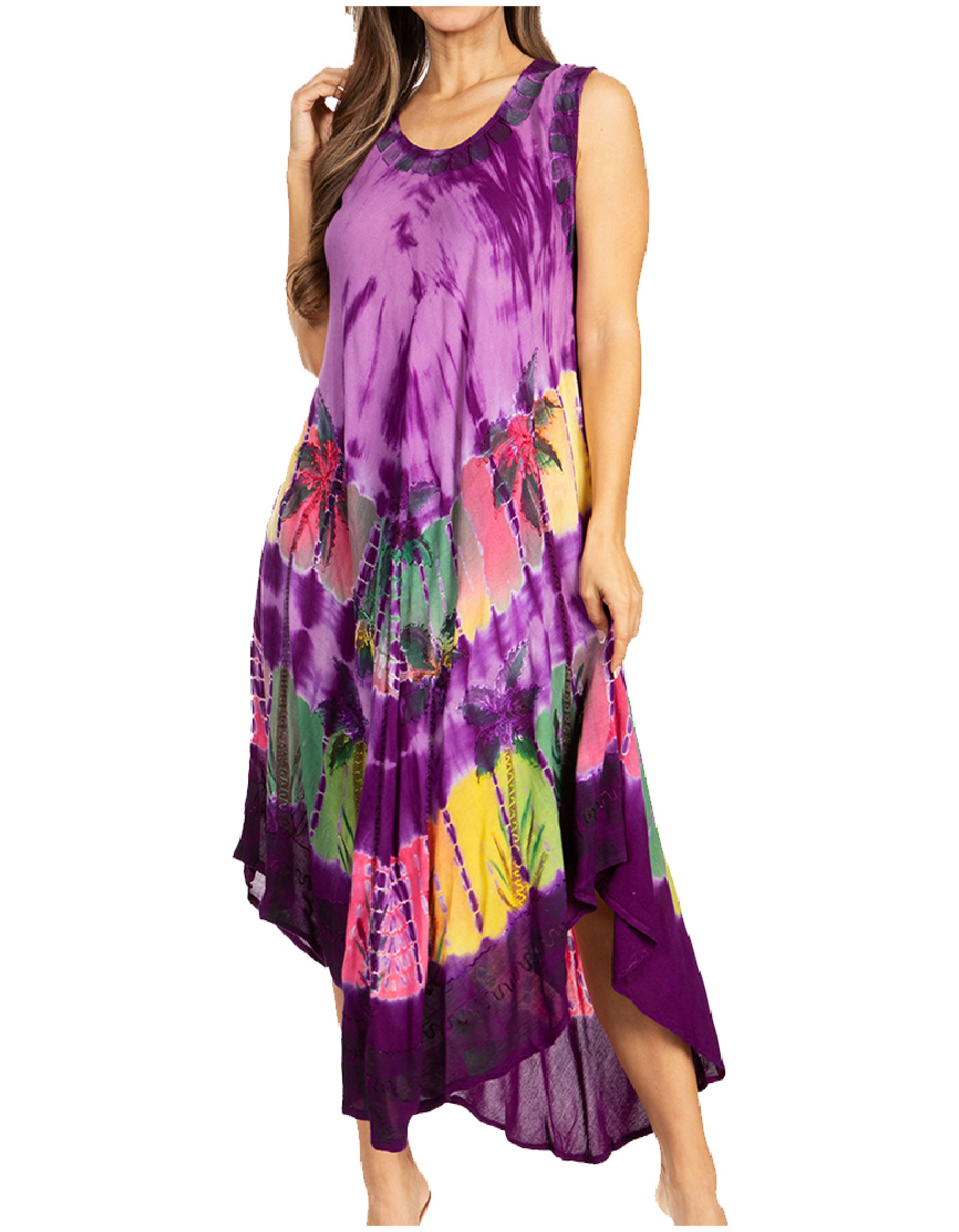 Sakkas - Tasanee Caftan Tank Dress / Cover Up