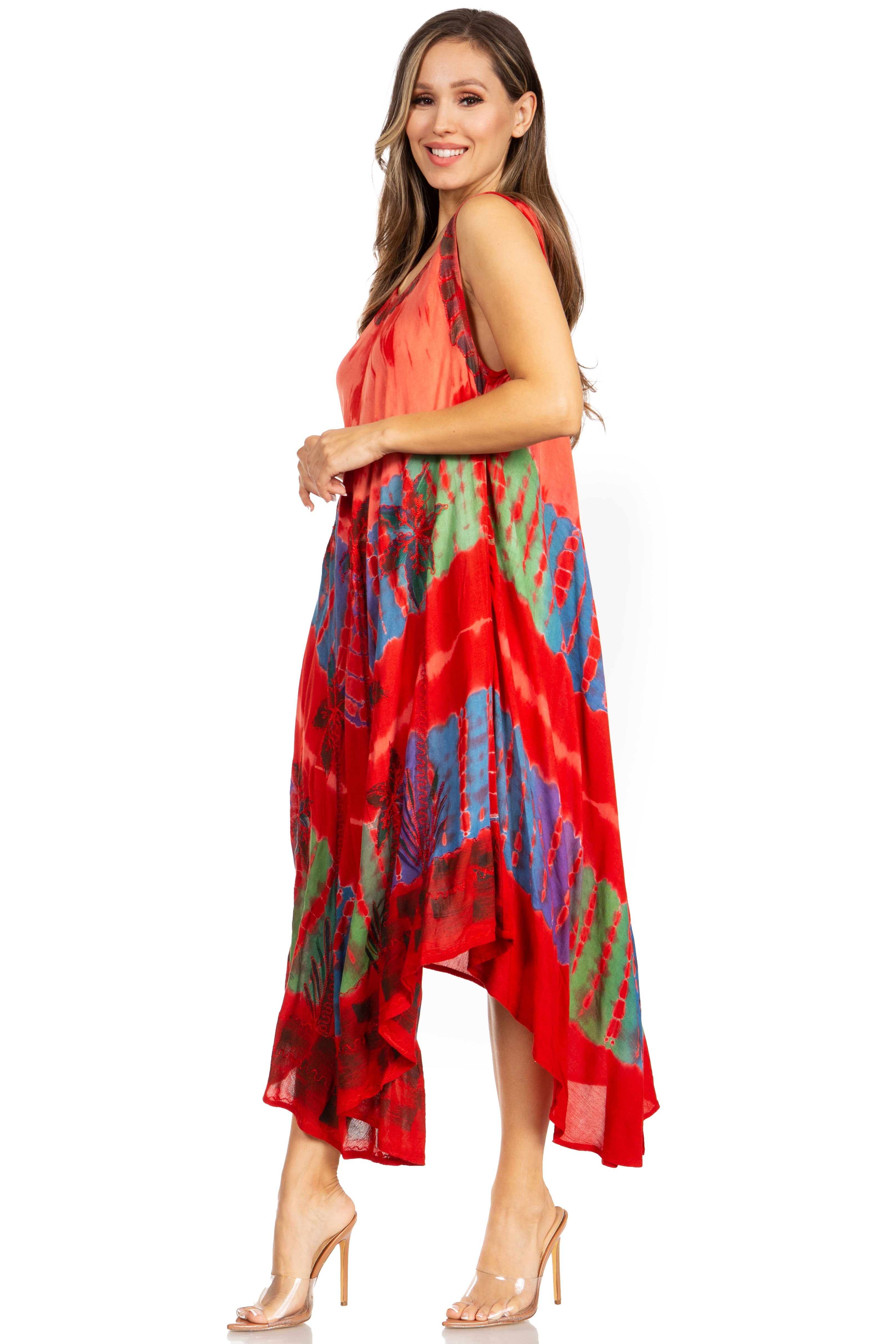 Sakkas - Tasanee Caftan Tank Dress / Cover Up
