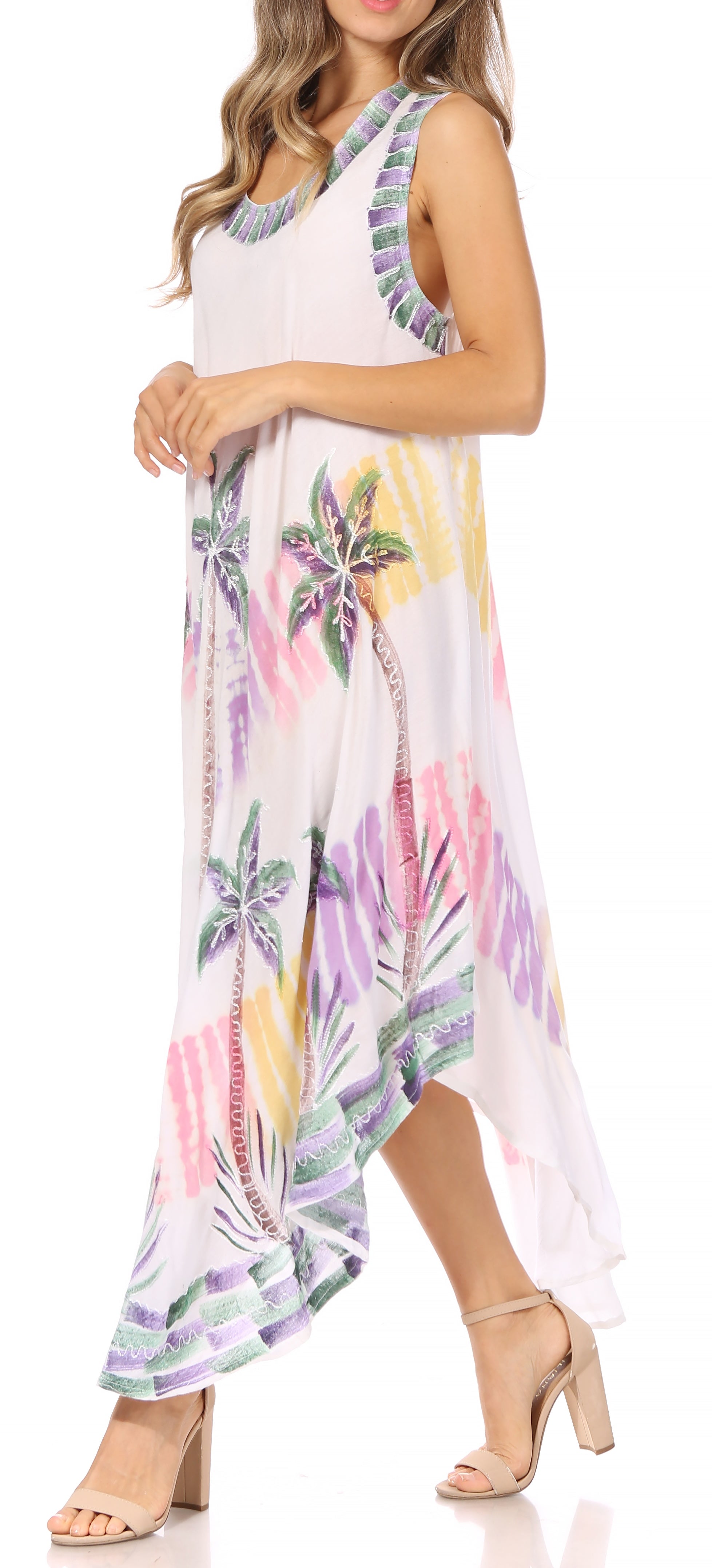 Sakkas - Tasanee Caftan Tank Dress / Cover Up