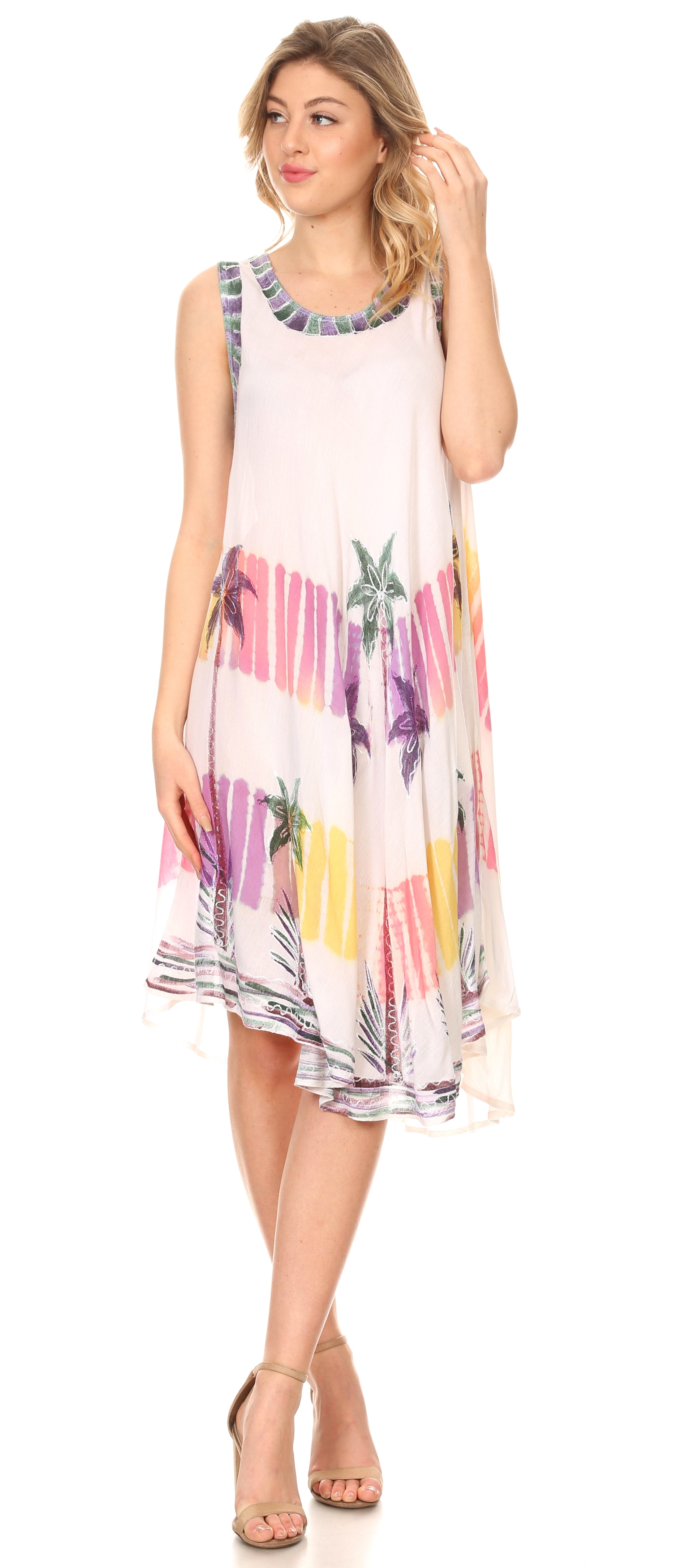 Sakkas - Tasanee Caftan Tank Dress / Cover Up