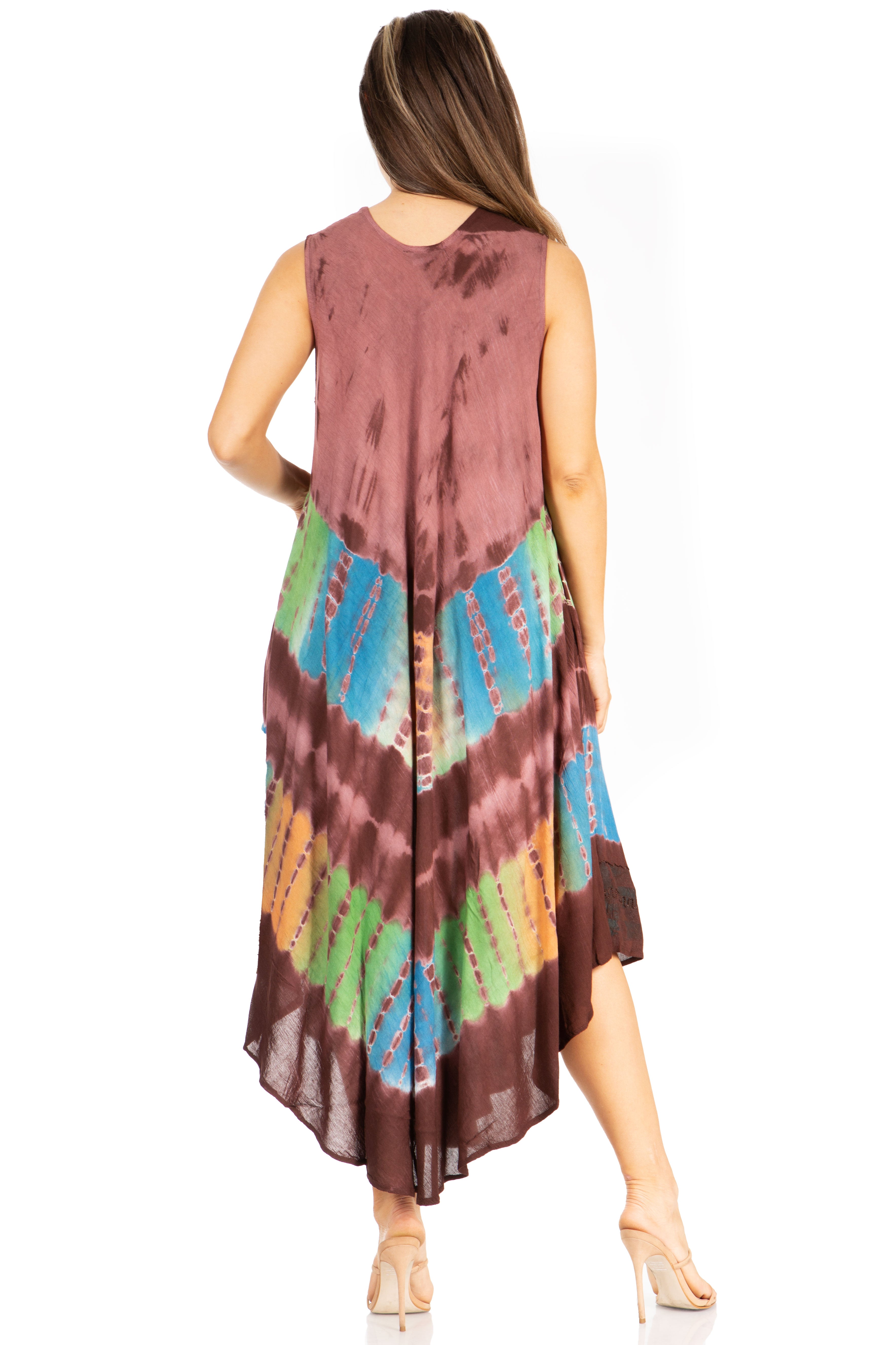 Sakkas - Tasanee Caftan Tank Dress / Cover Up