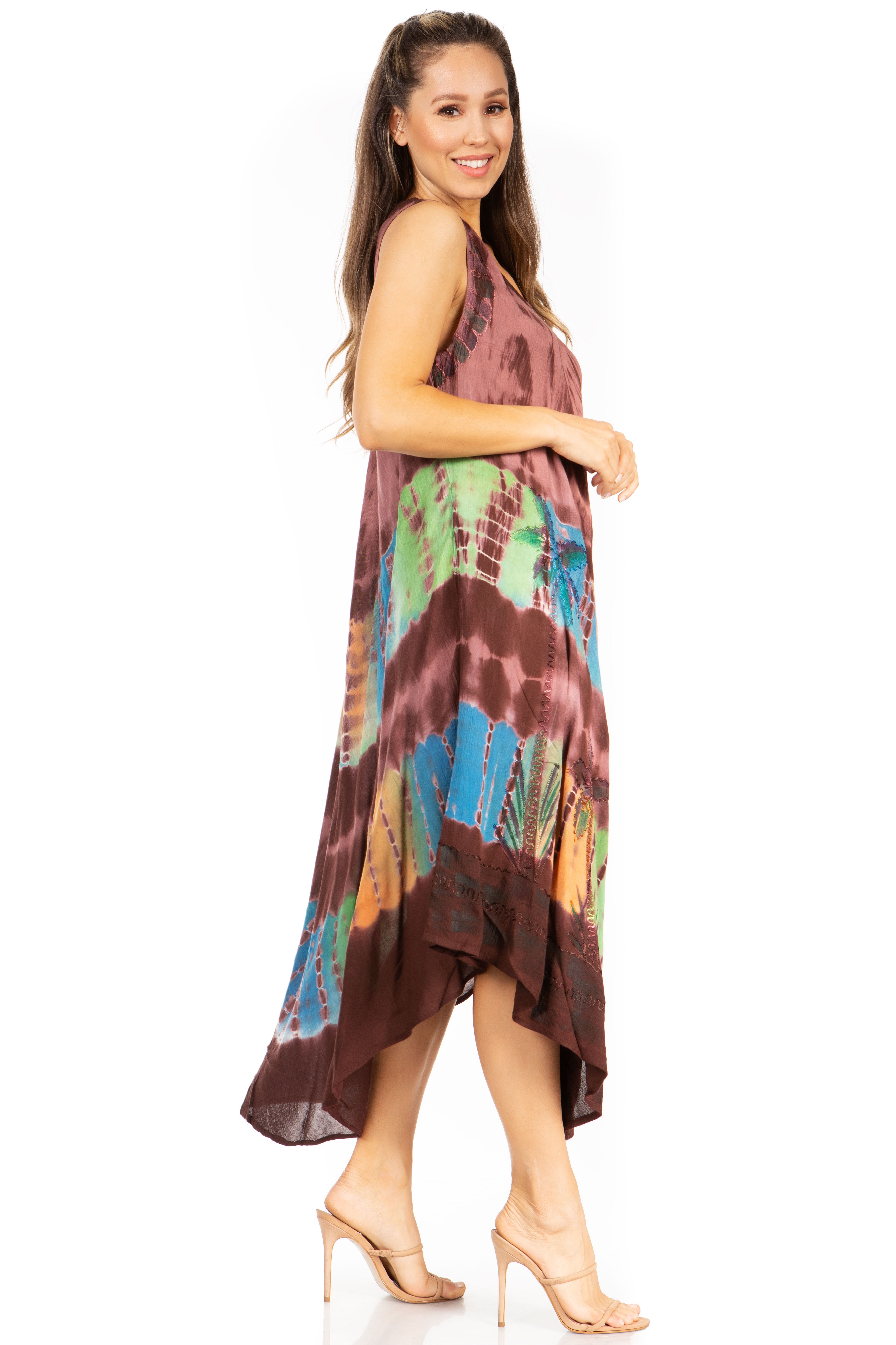 Sakkas - Tasanee Caftan Tank Dress / Cover Up