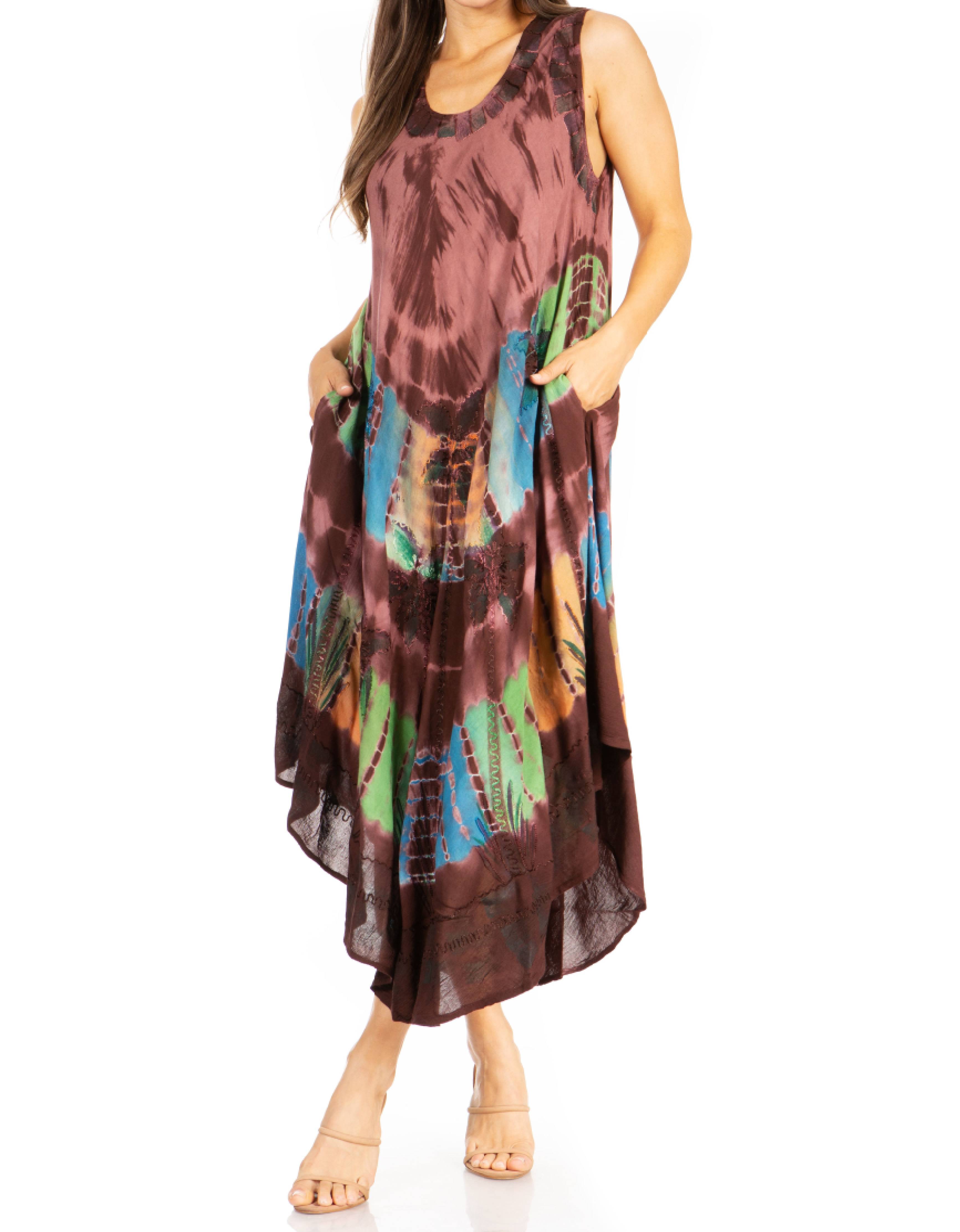 Sakkas - Tasanee Caftan Tank Dress / Cover Up
