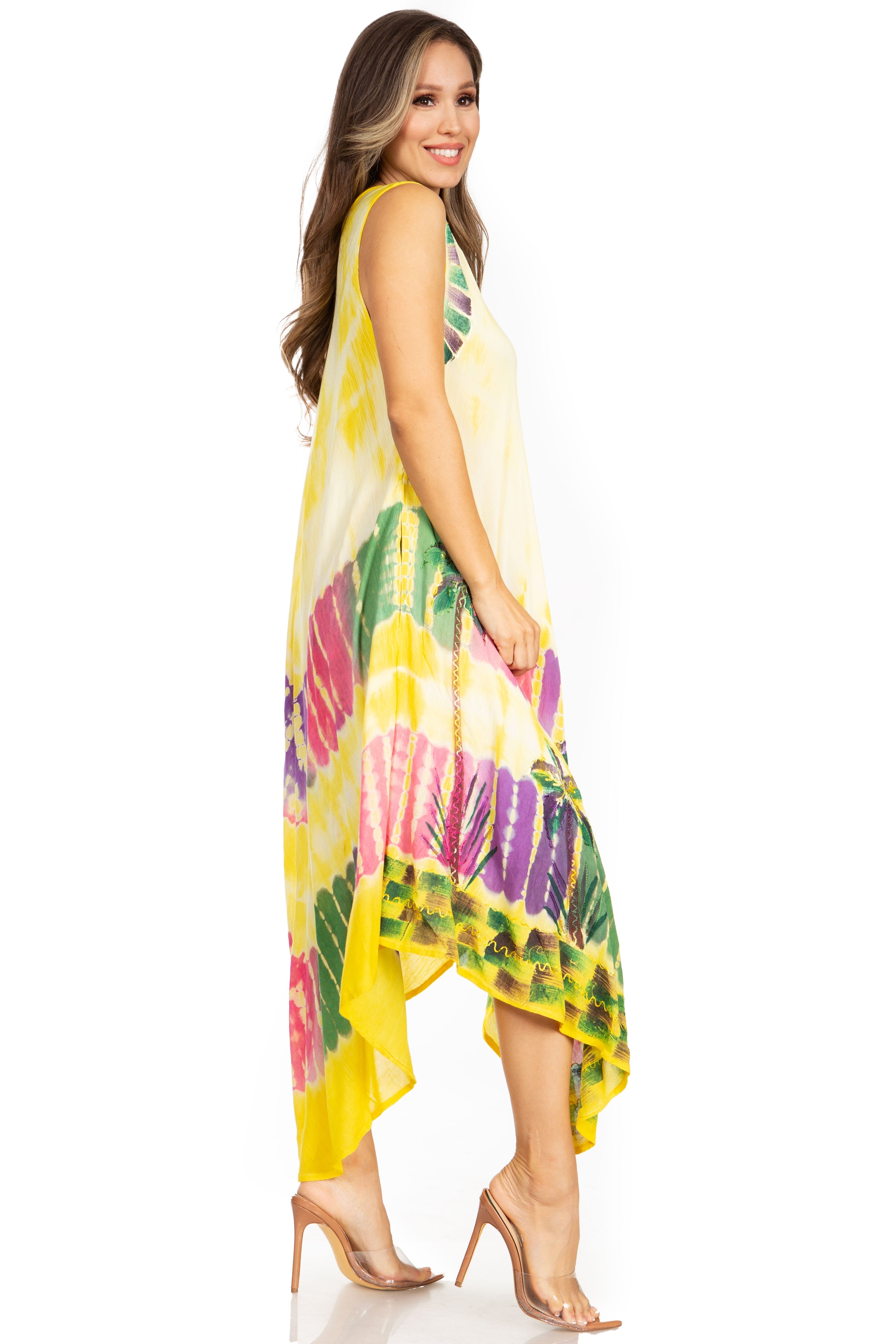 Sakkas - Tasanee Caftan Tank Dress / Cover Up