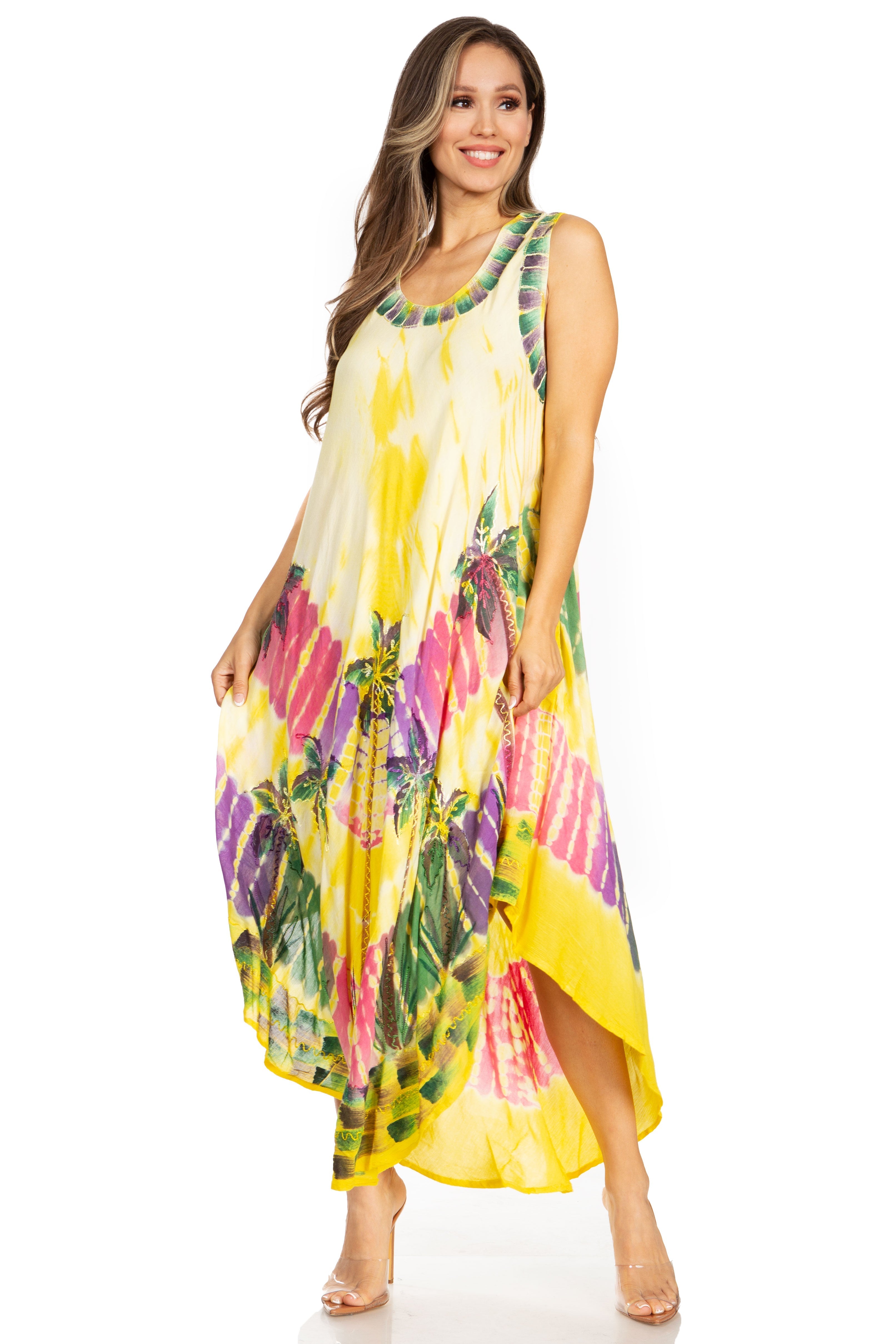 Sakkas - Tasanee Caftan Tank Dress / Cover Up
