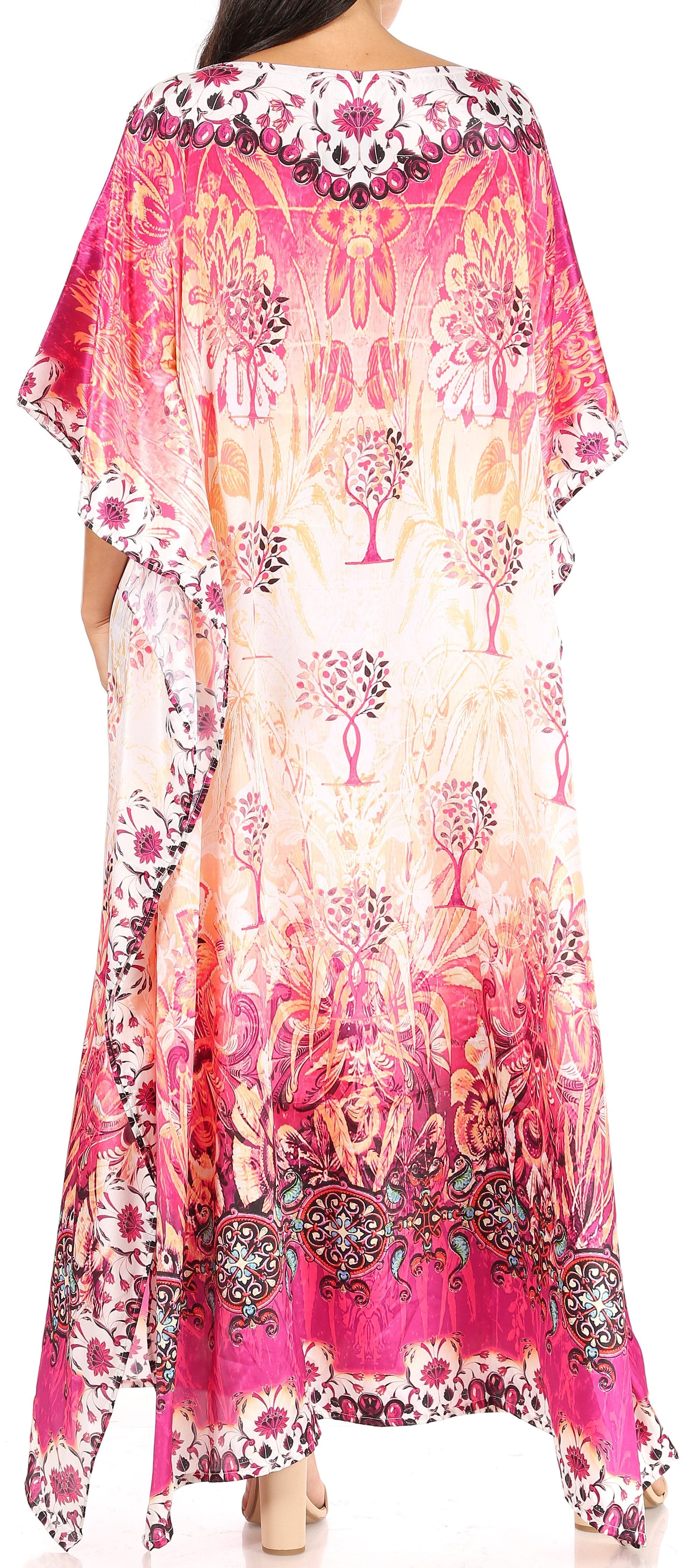 Sakkas Jabari Maxi Short Sleeve Long Beach Kaftan