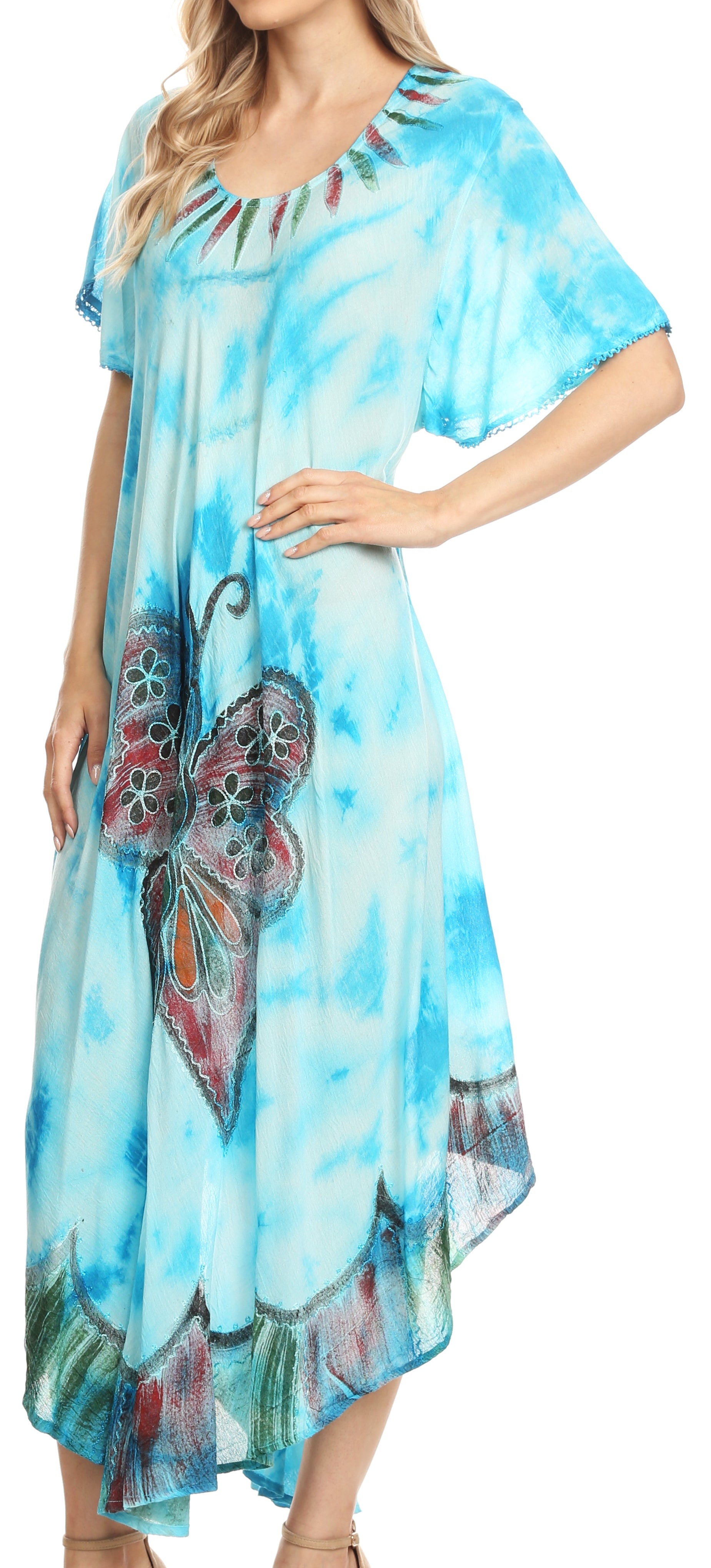 Sakkas - Nalani Flowy Caftan Tie Dye