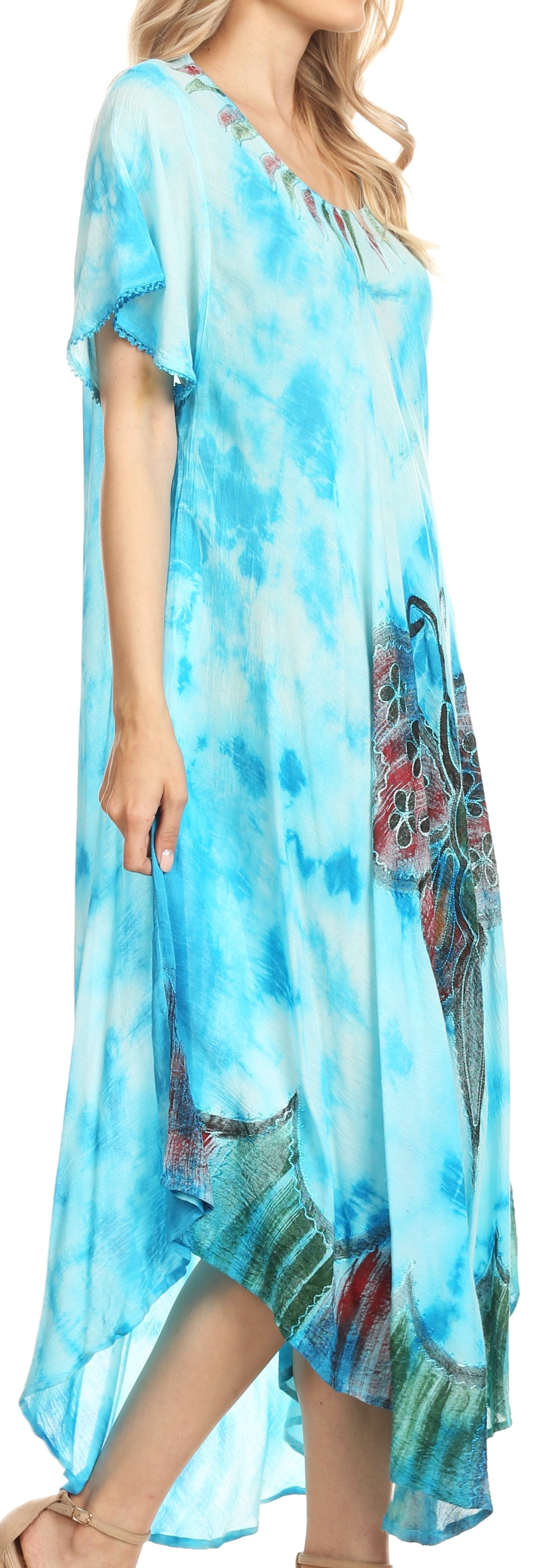 Sakkas - Nalani Flowy Caftan Tie Dye