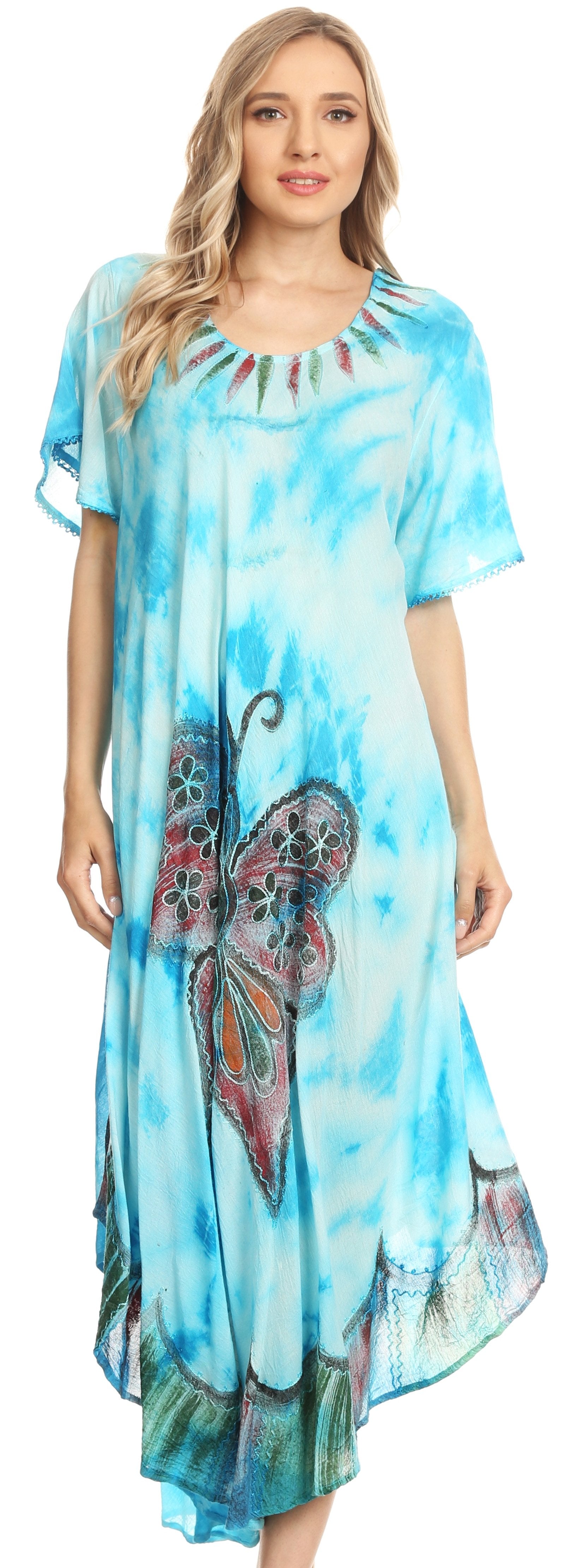 Sakkas - Nalani Flowy Caftan Tie Dye
