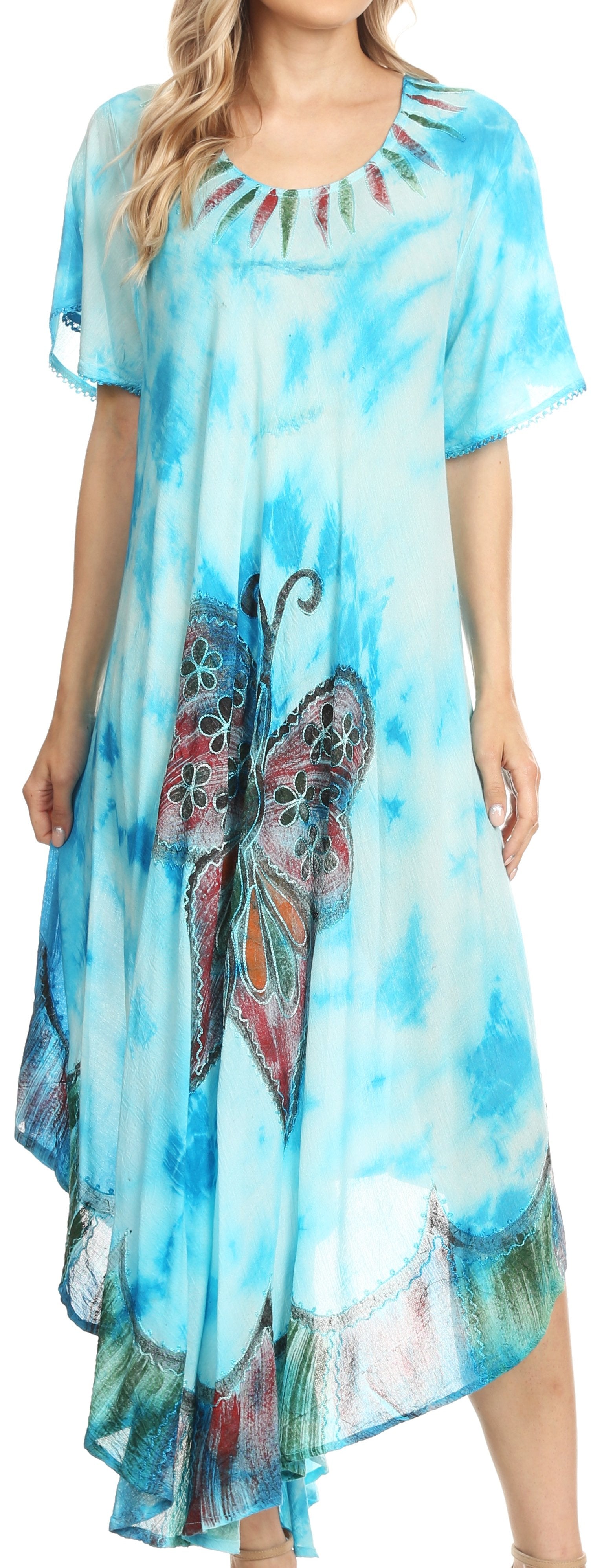 Sakkas - Nalani Flowy Caftan Tie Dye