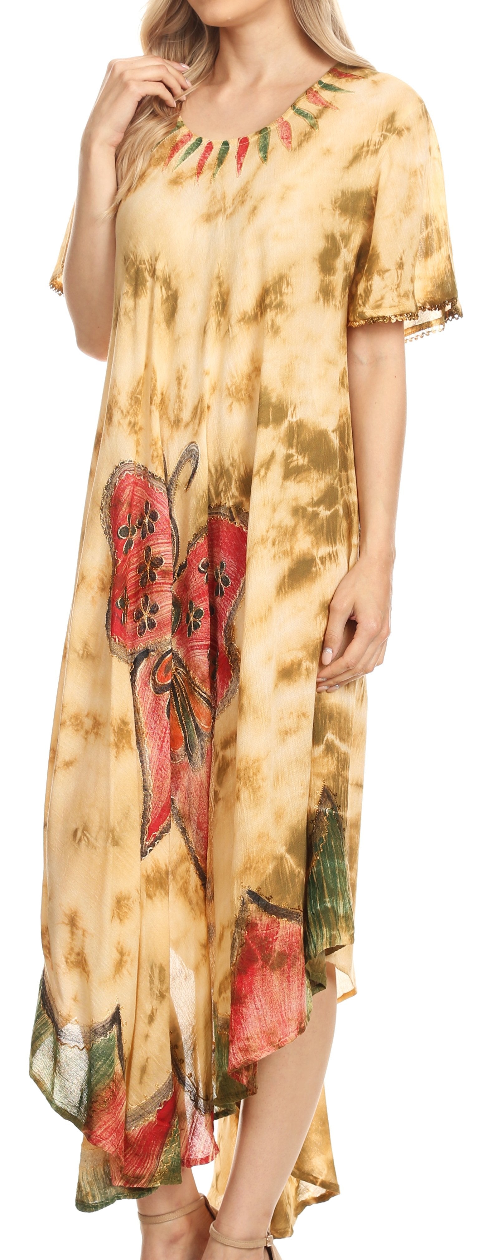 Sakkas - Nalani Flowy Caftan Tie Dye