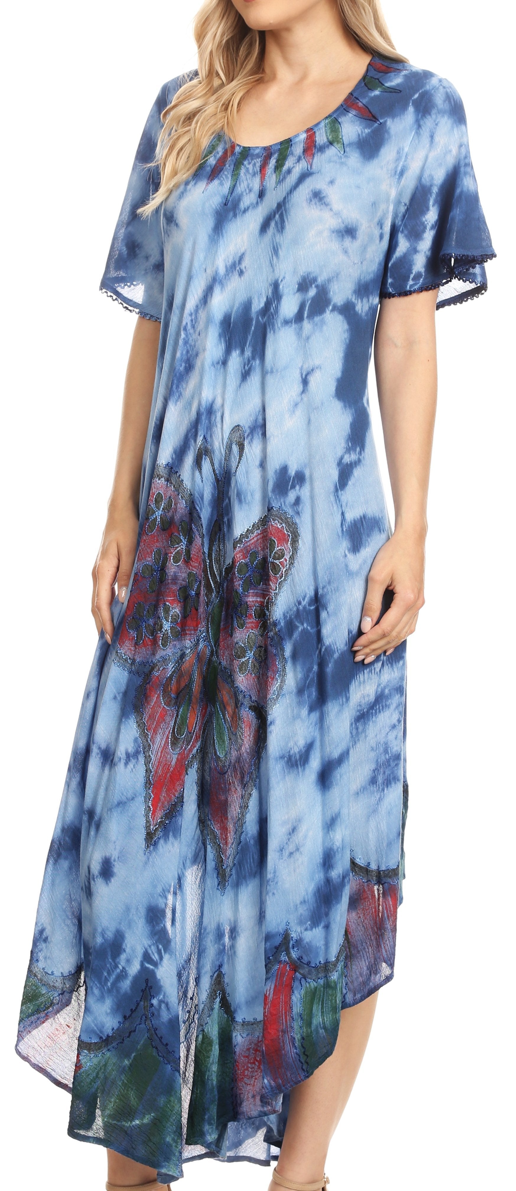 Sakkas - Nalani Flowy Caftan Tie Dye