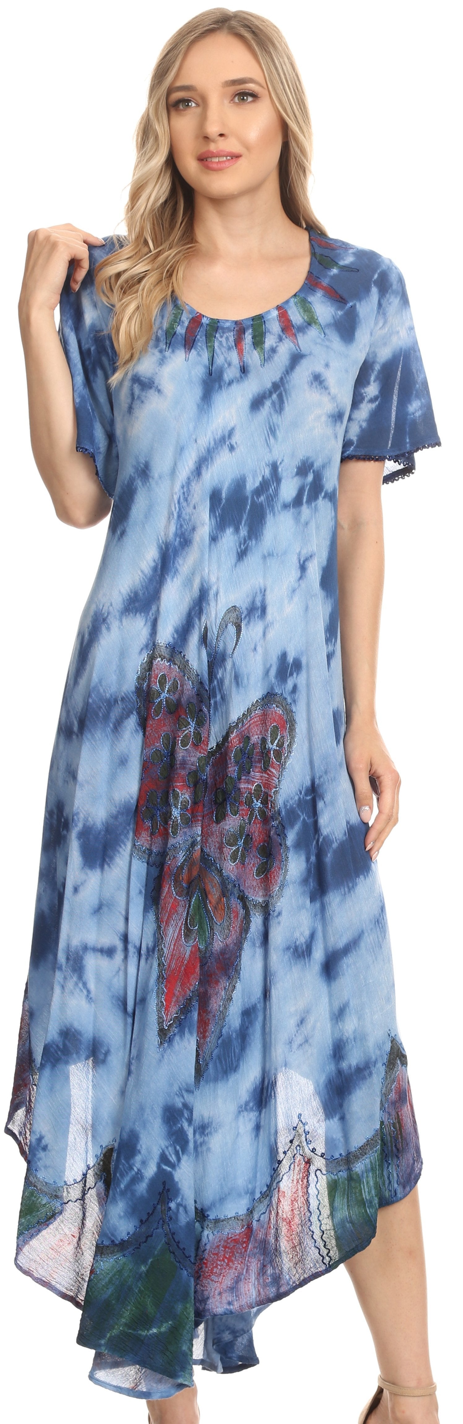 Sakkas - Nalani Flowy Caftan Tie Dye