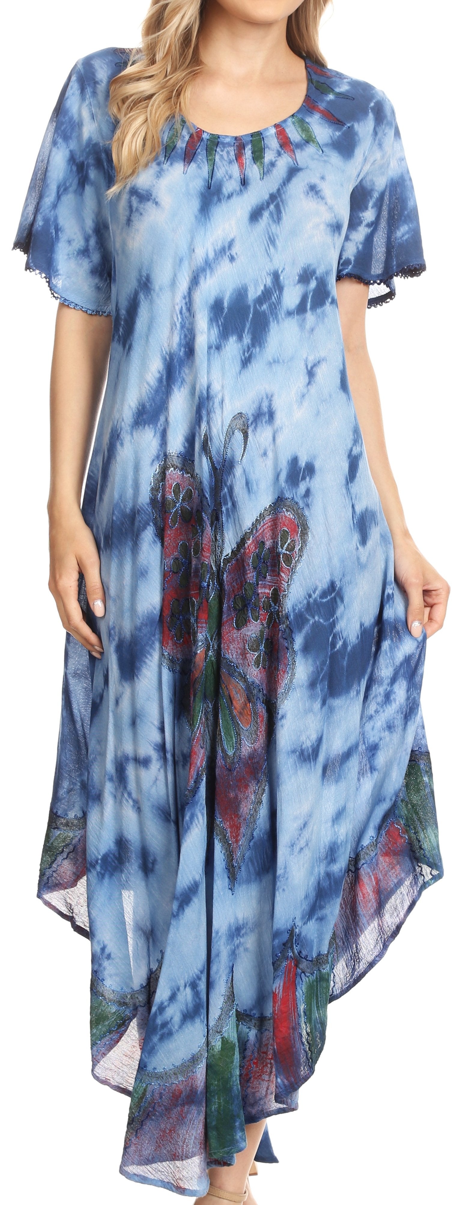 Sakkas - Nalani Flowy Caftan Tie Dye