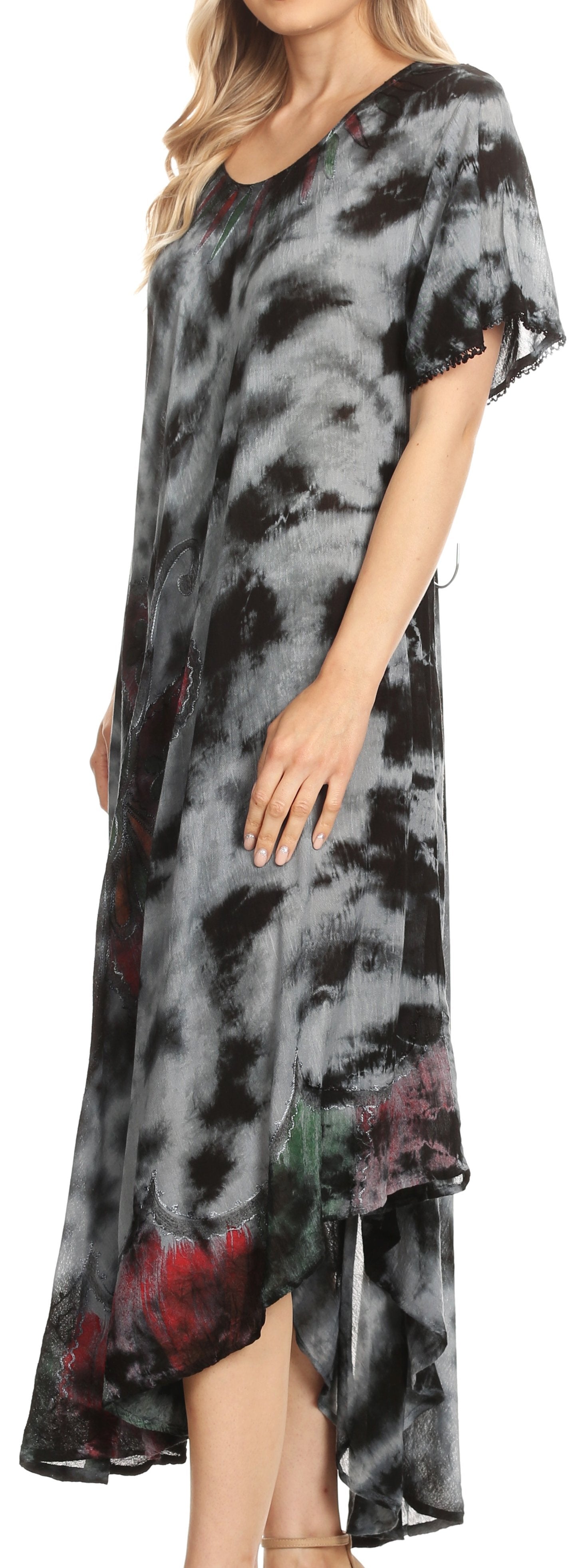 Sakkas - Nalani Flowy Caftan Tie Dye